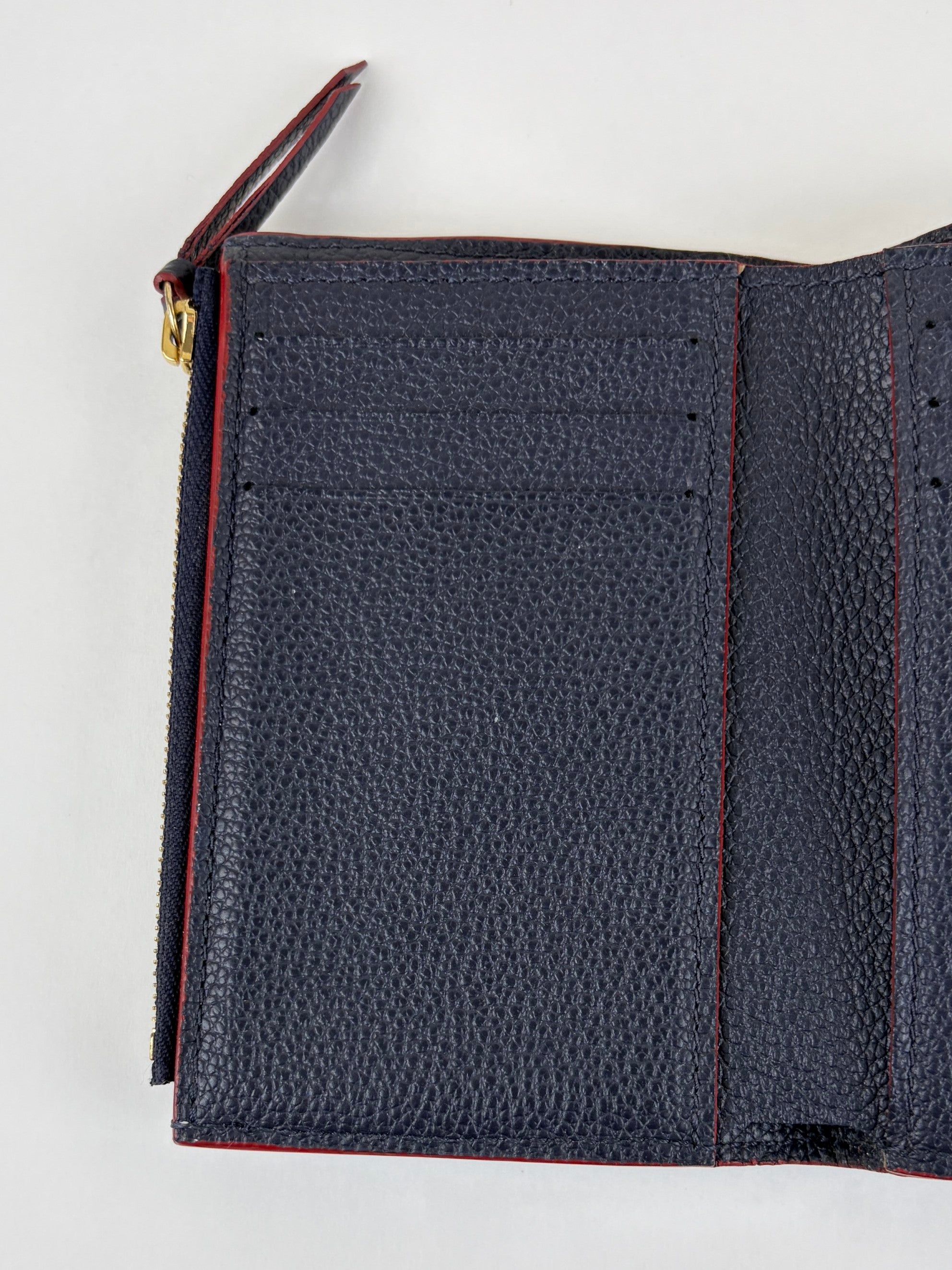 Louis Vuitton Black marine rouge monogram Empreinte victorine wallet