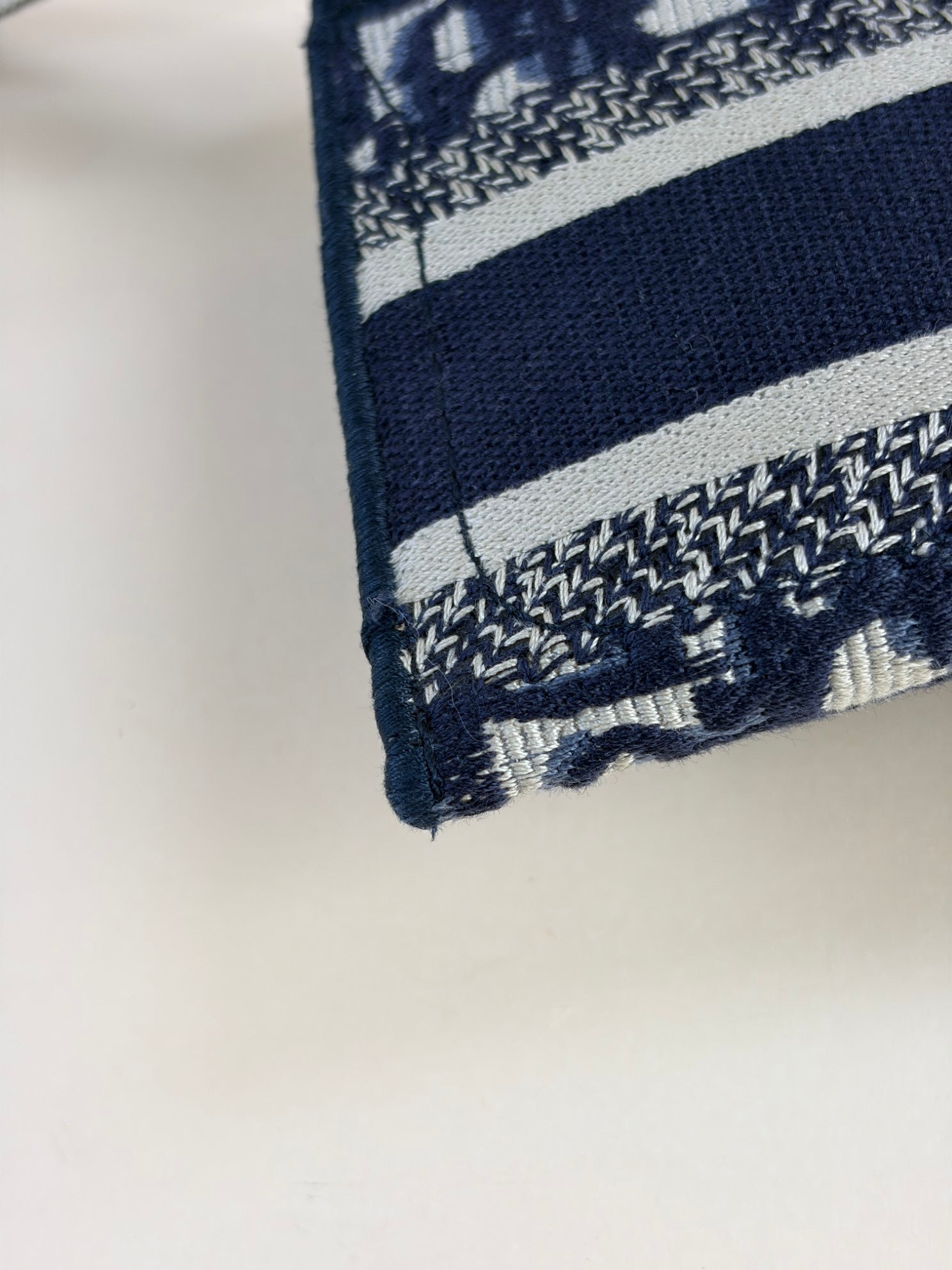 DIOR slim saddle belt pouch blue oblique