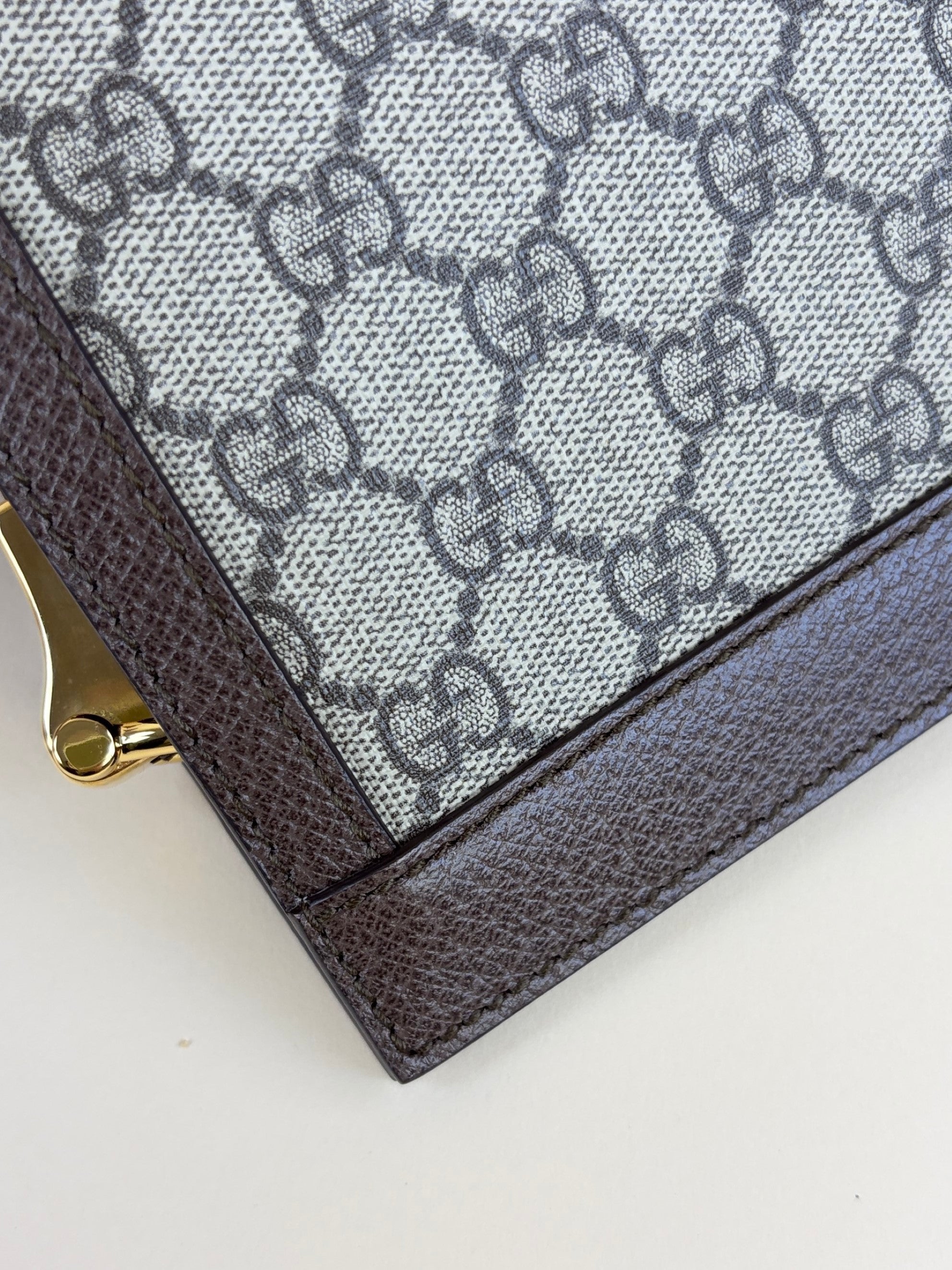 Gucci Brown GG Supreme Monogram Medium Ophidia Chain Shoulder Bag