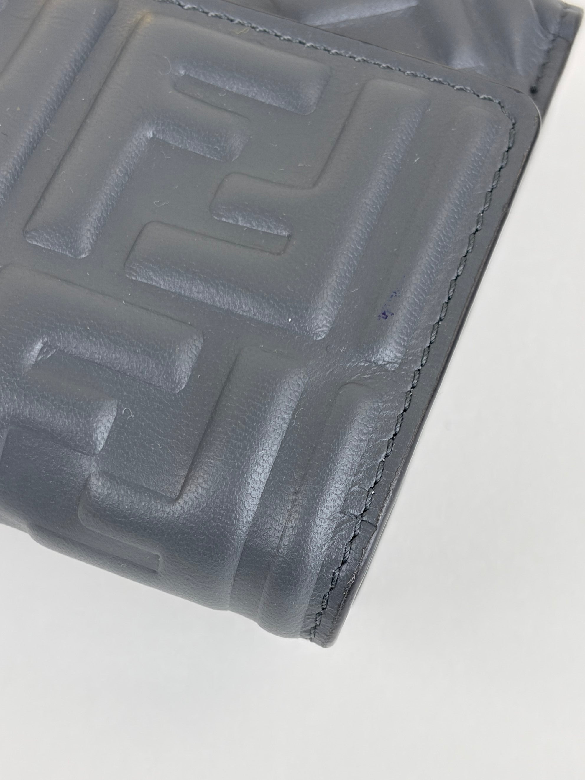 Fendi Baguette grey medium wallet
