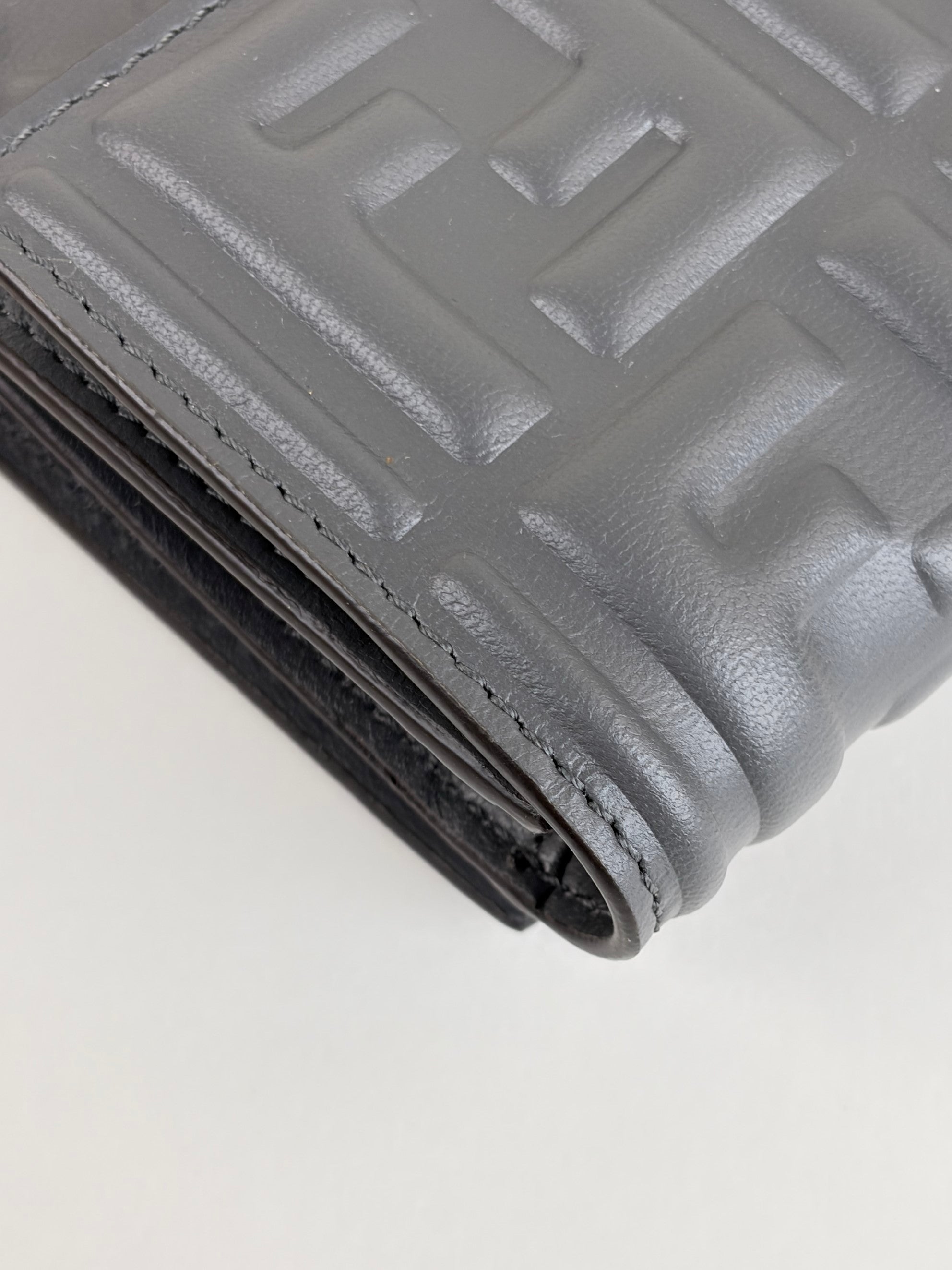 Fendi Baguette grey medium wallet