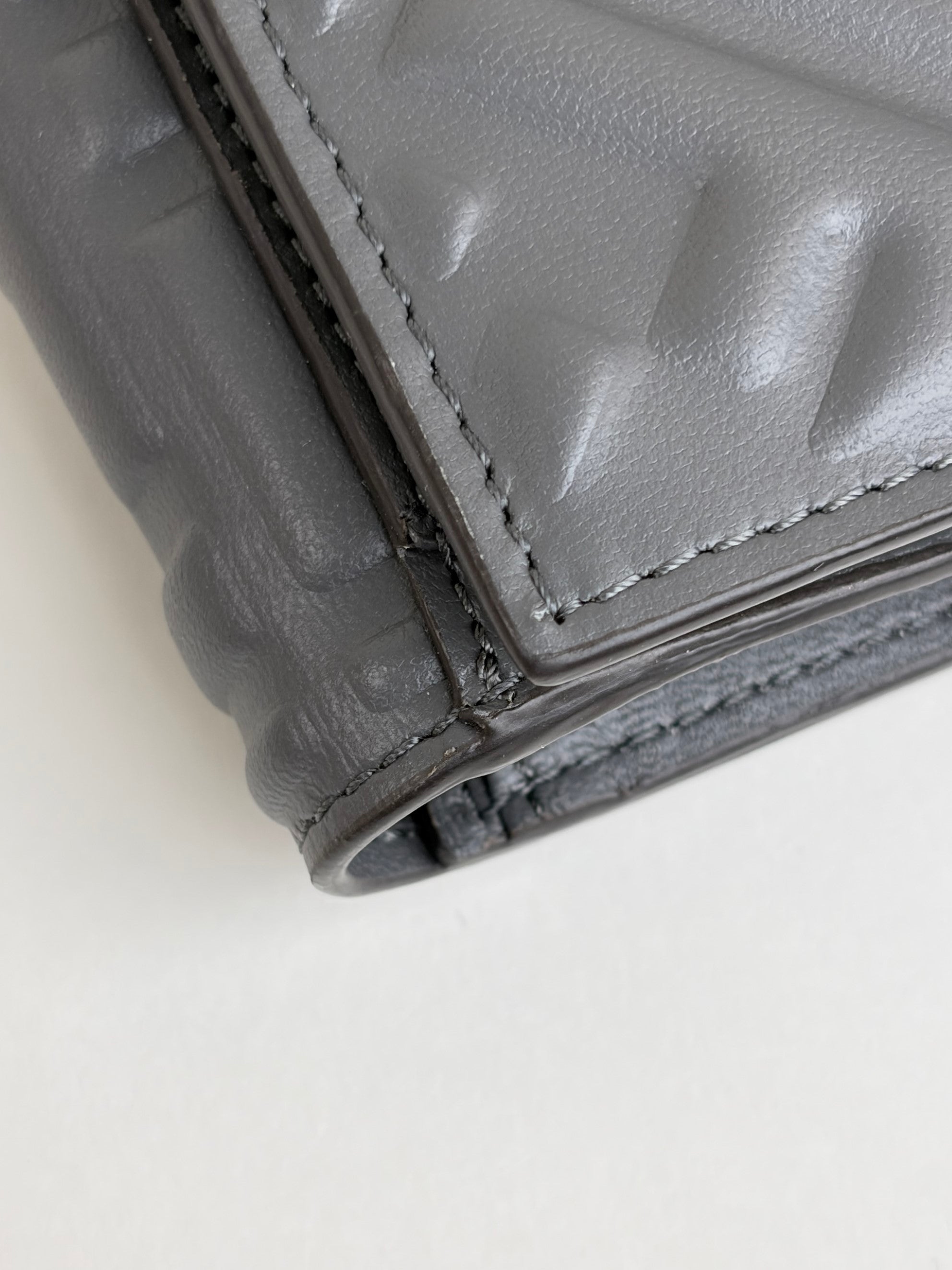Fendi Baguette grey medium wallet