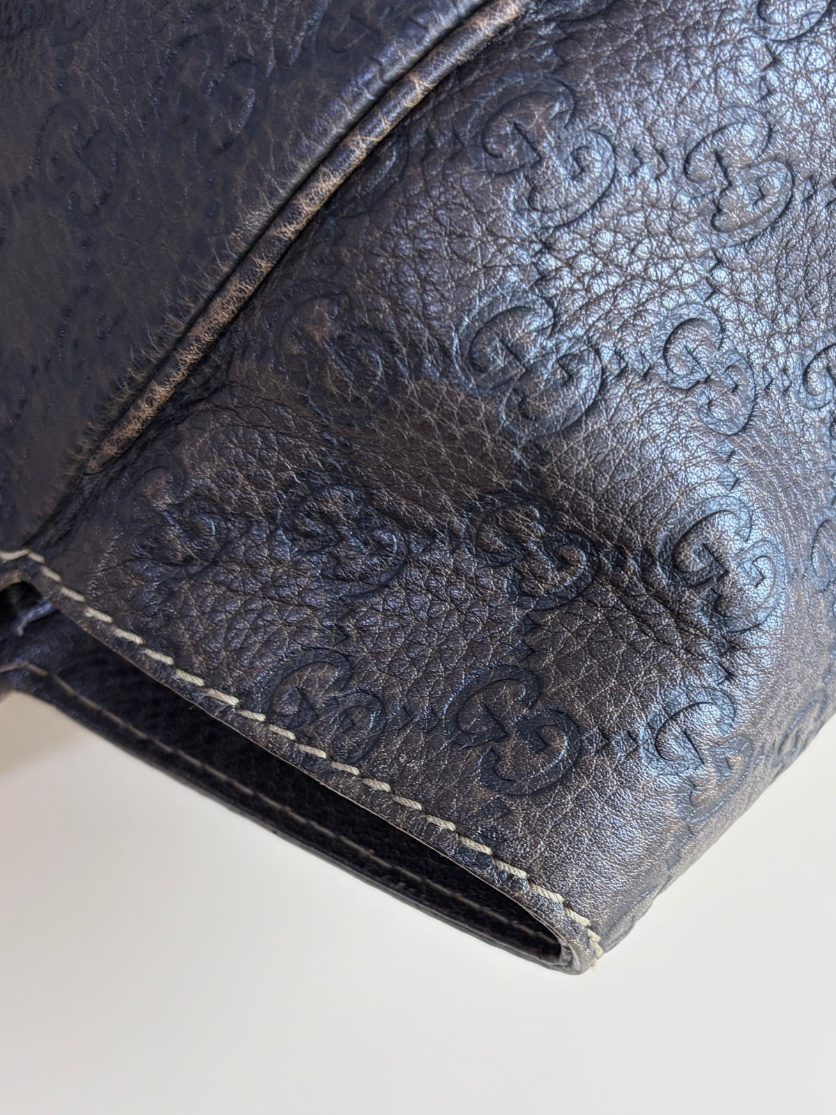 Gucci brown guccissima leather new peiham large