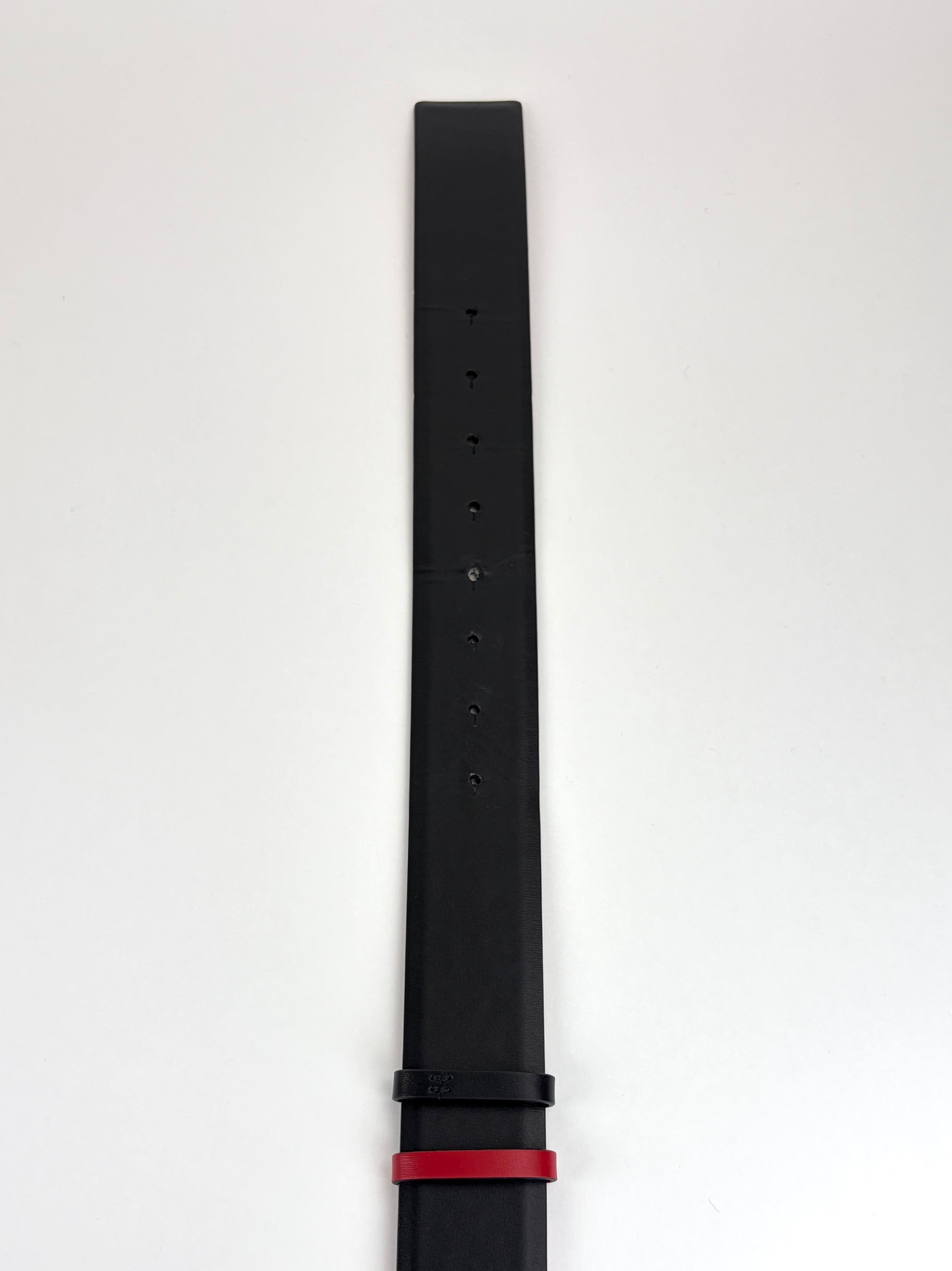 Valentino black and red V logo signature reversible belt 40 mm