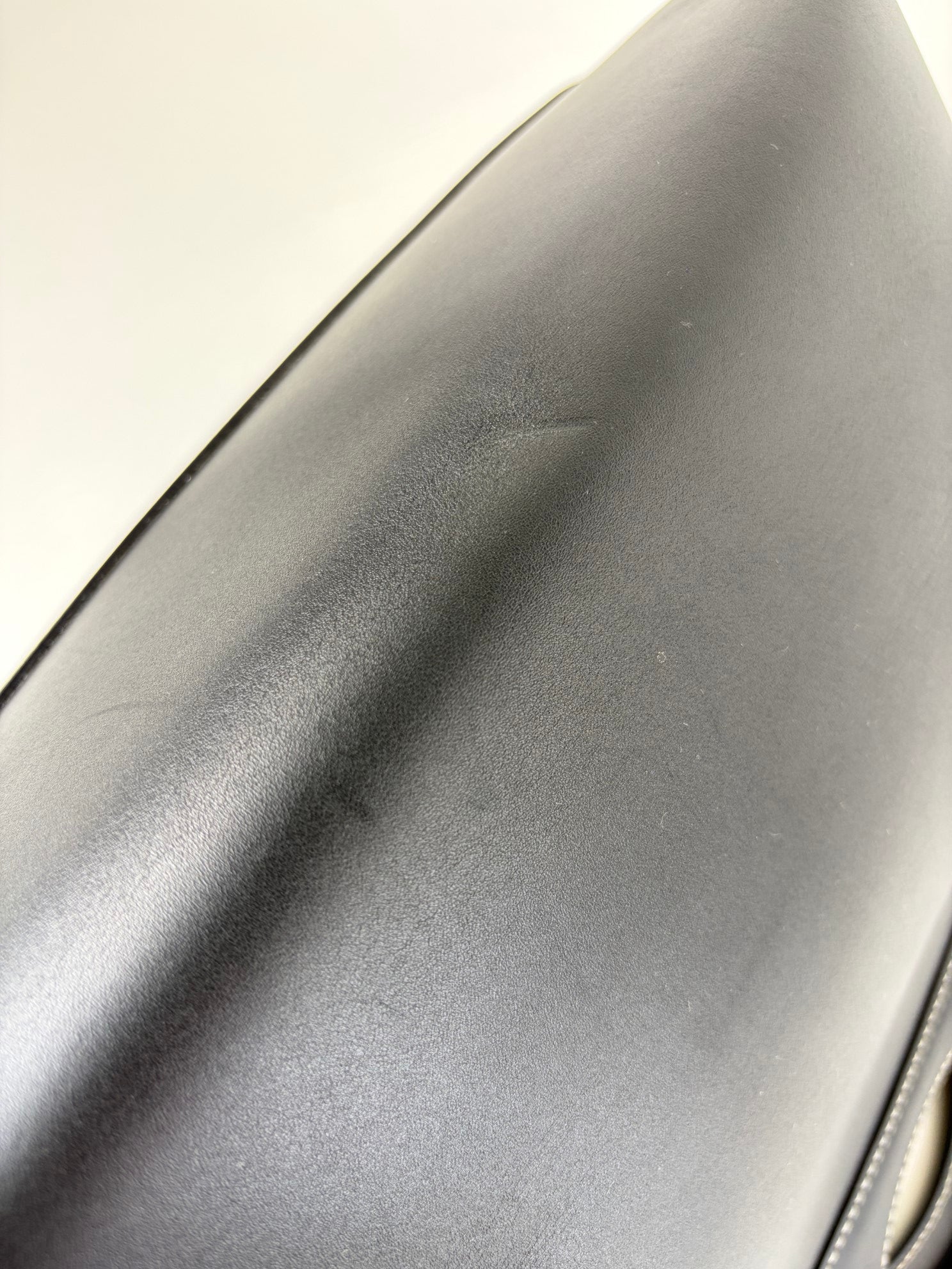 Burberry black calfskin small pocket tote bag