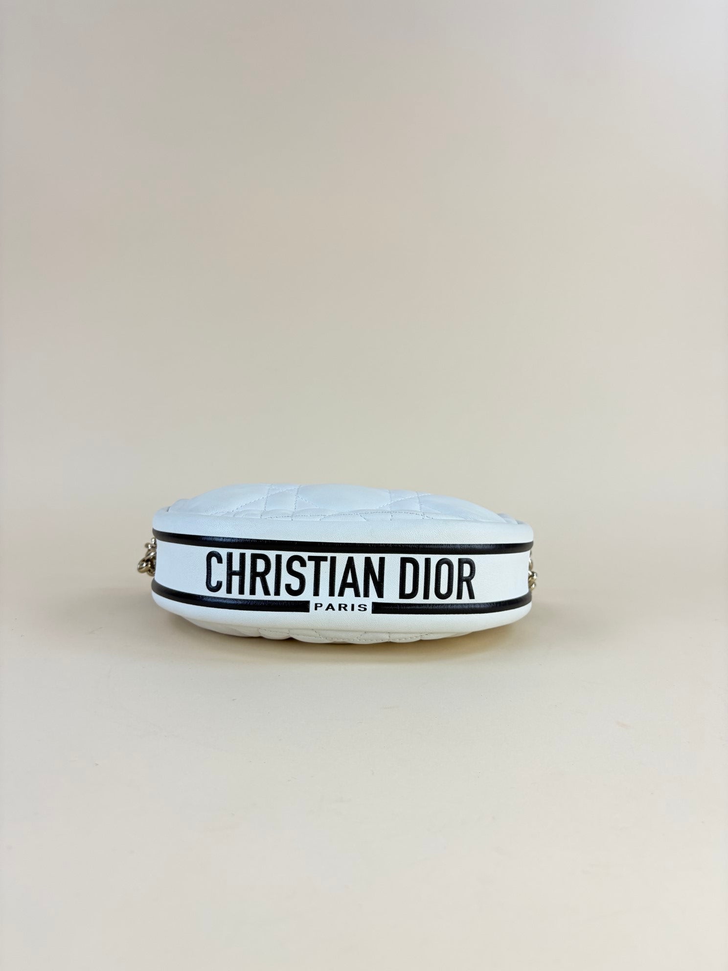 Christian Dior lambskin conga White Vibe Hobo Small Bag