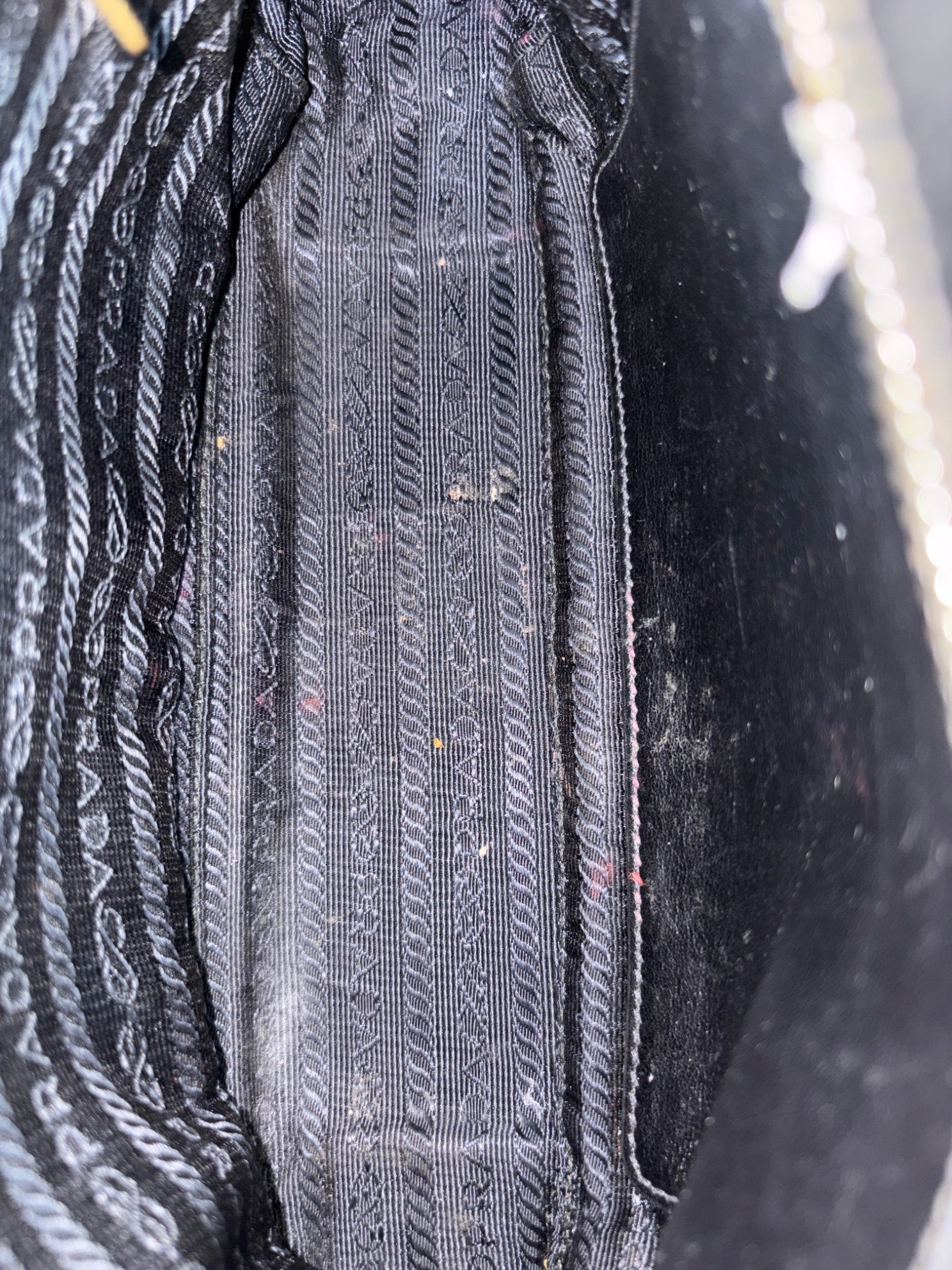 Prada Black City Studded Crossbody Bag