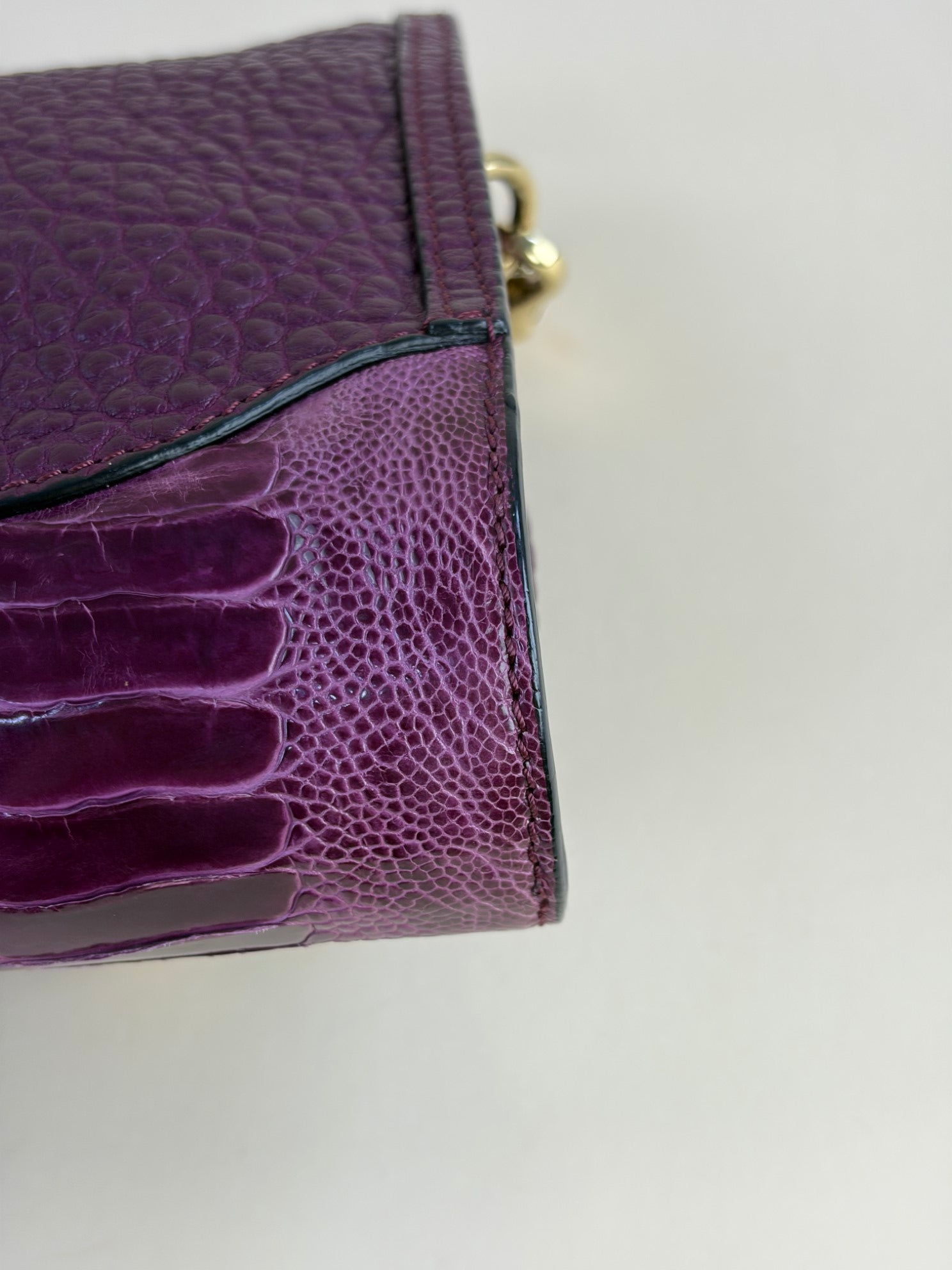 Burberry burgundy  leather