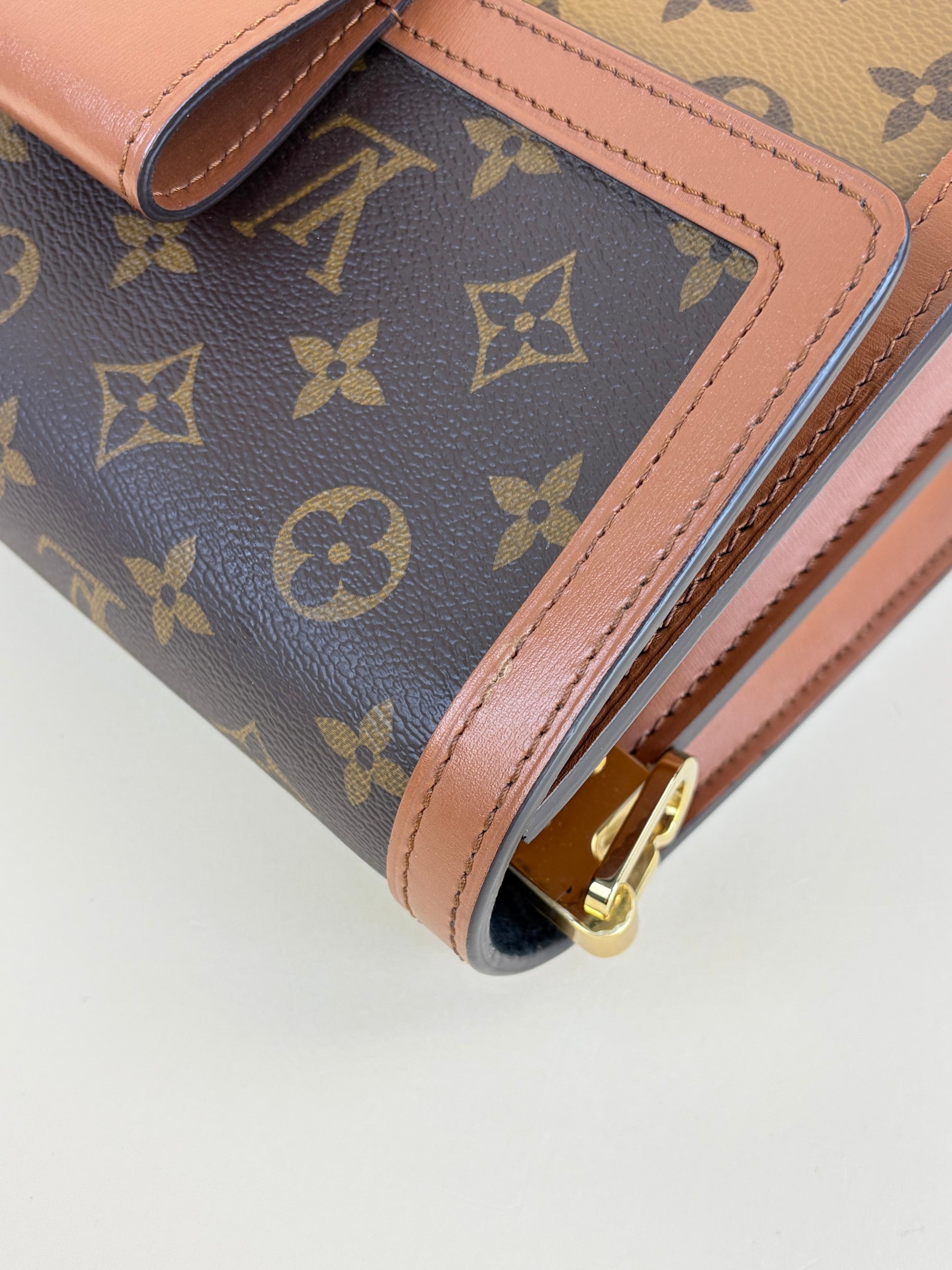 Louis Vuitton Monogram Reverse Dauphine MM Shoulder Bag