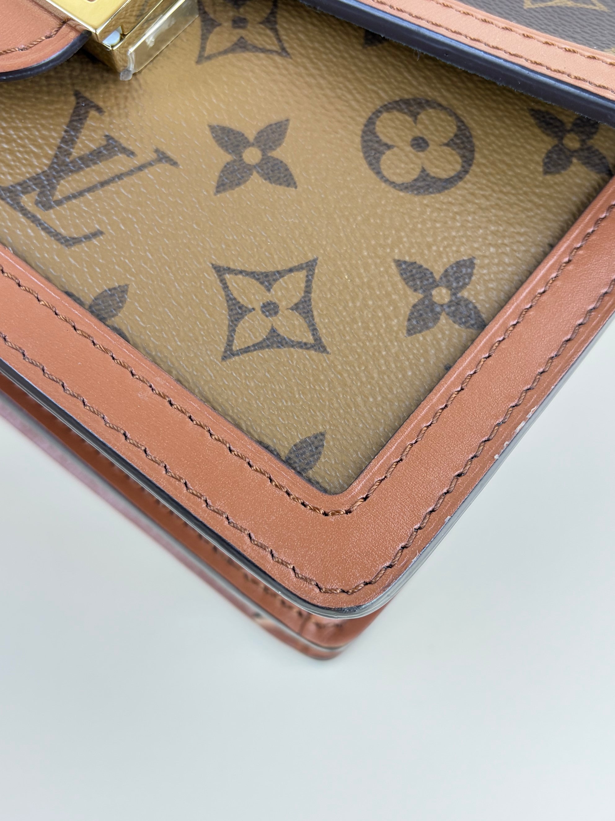 Louis Vuitton Monogram Reverse Dauphine MM Shoulder Bag