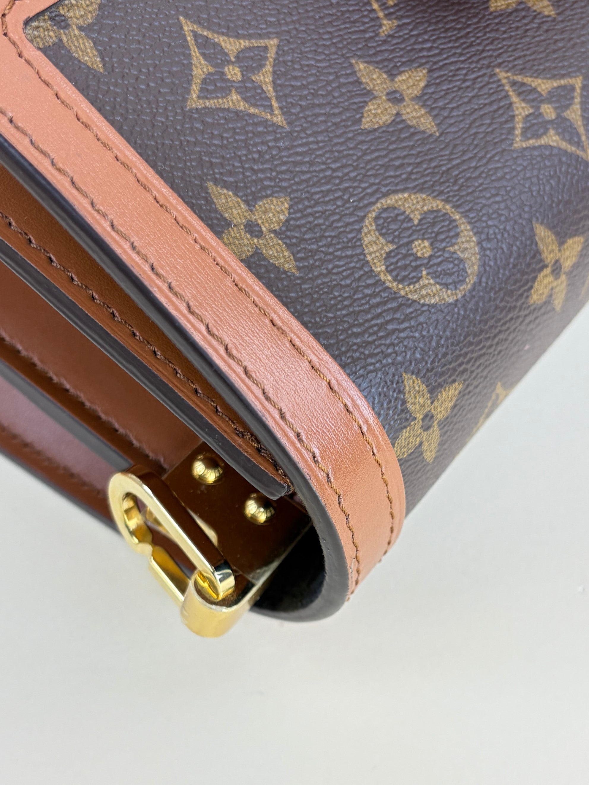 Louis Vuitton Monogram Reverse Dauphine MM Shoulder Bag