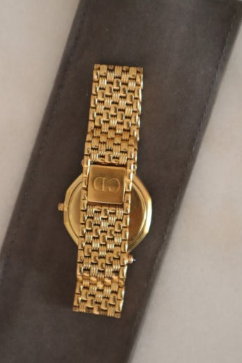 Christian Dior Gold Women Octagon Watch