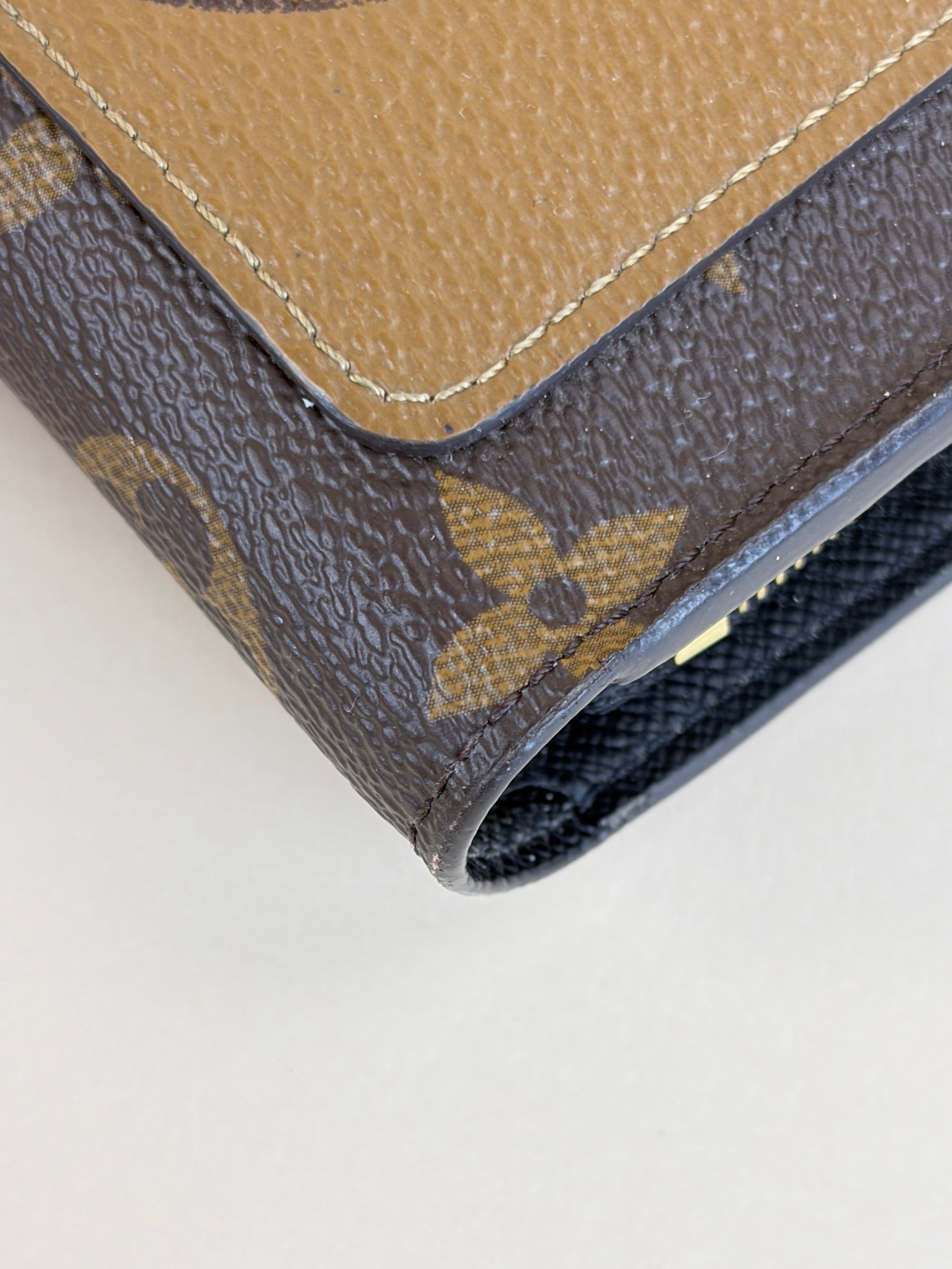 Louis Vuitton monogram reverse Juliette  compact wallet