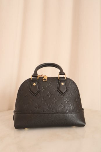 Louis Vuitton Black Monogram Empreinte Neo Alma BB Bag