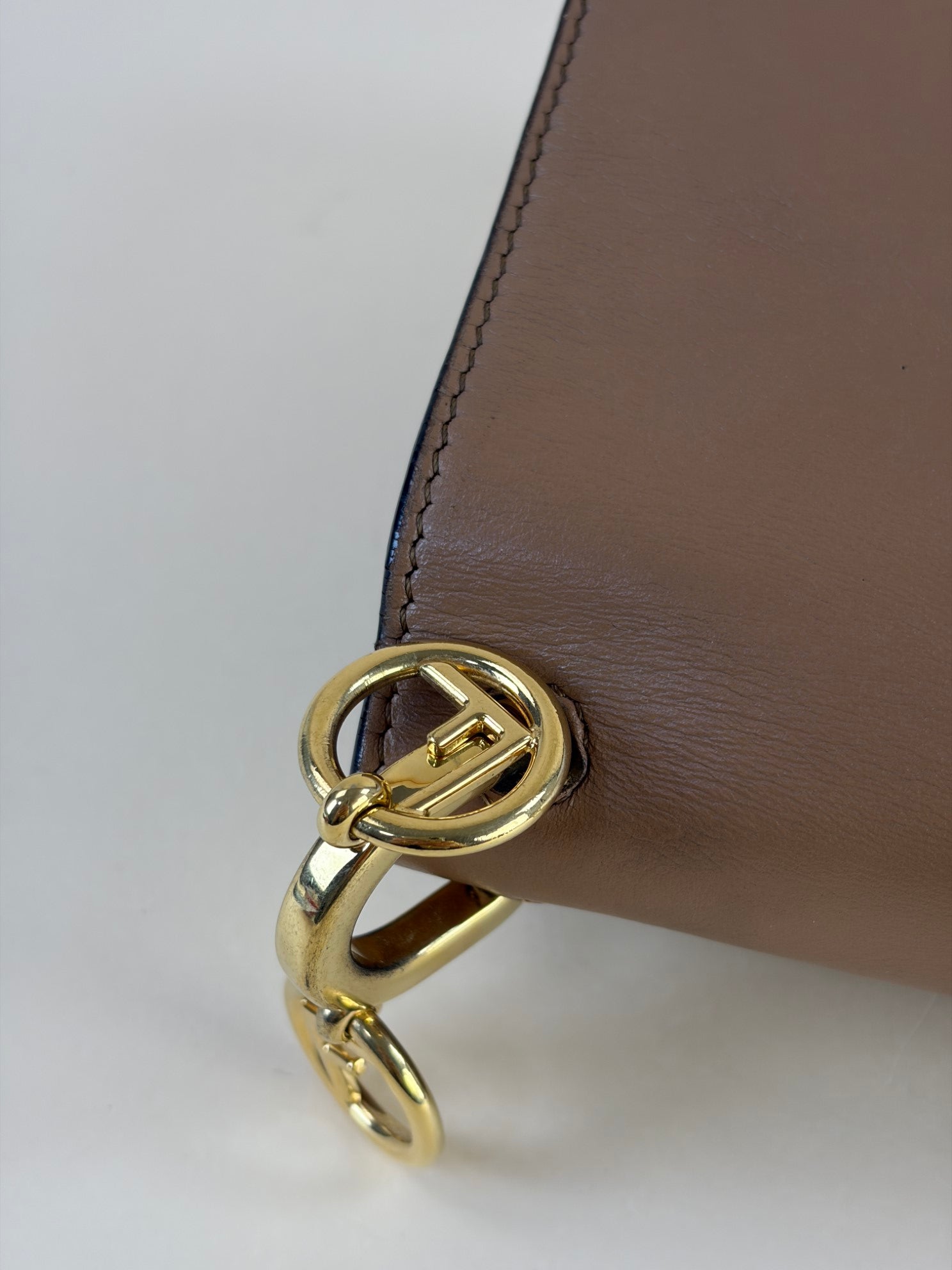 Fendi ff logo Zucca camel and black Kan I