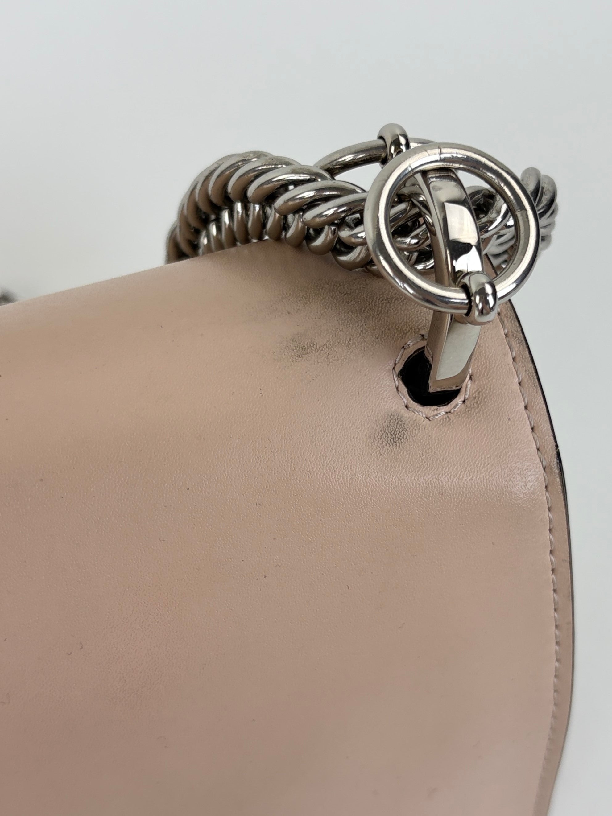 Fendi Pouder pink calfskin small kan i shoulder bag