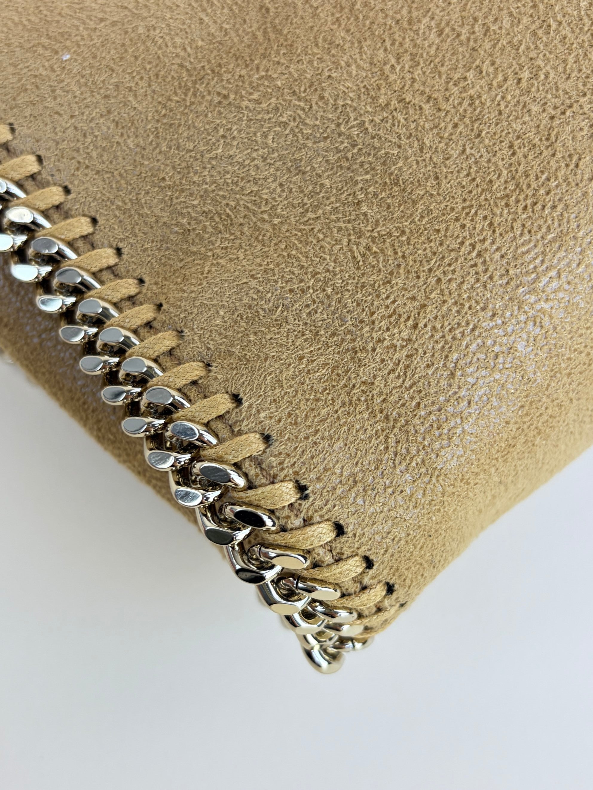 Stella Mccartney Camel Falabella Tiny Tote Bag