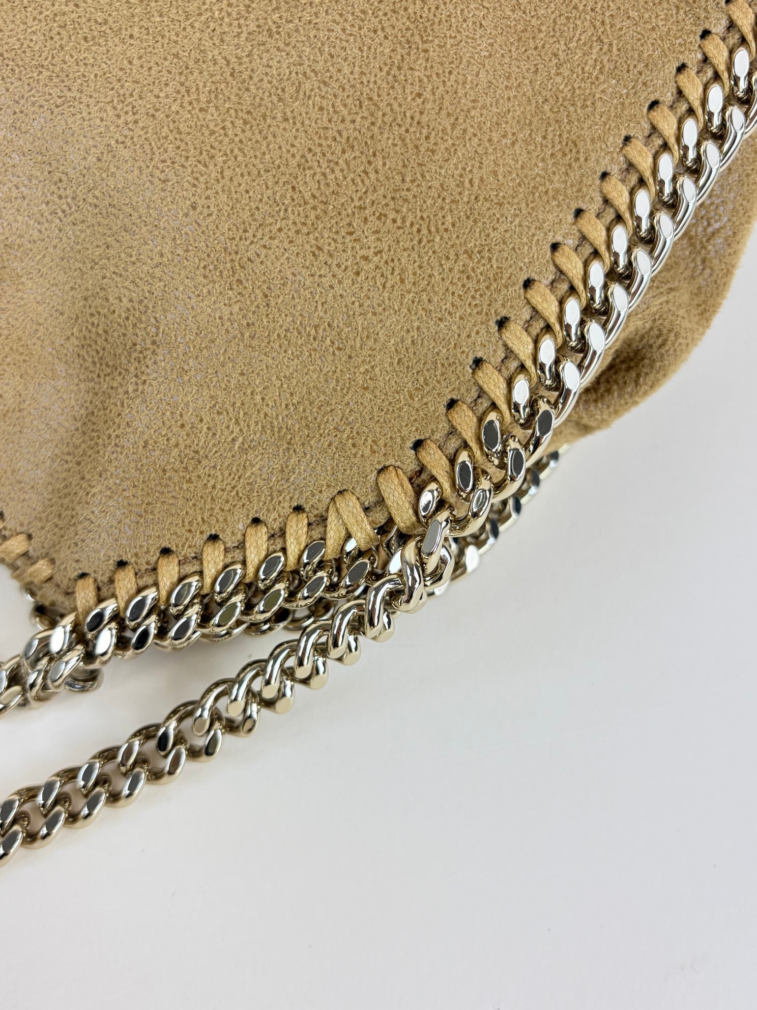 Stella Mccartney Camel Falabella Tiny Tote Bag