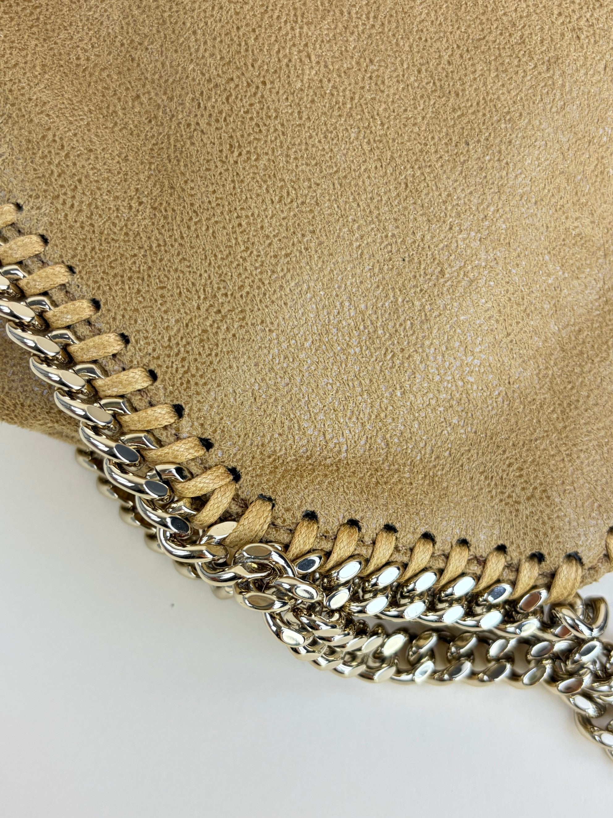 Stella Mccartney Camel Falabella Tiny Tote Bag