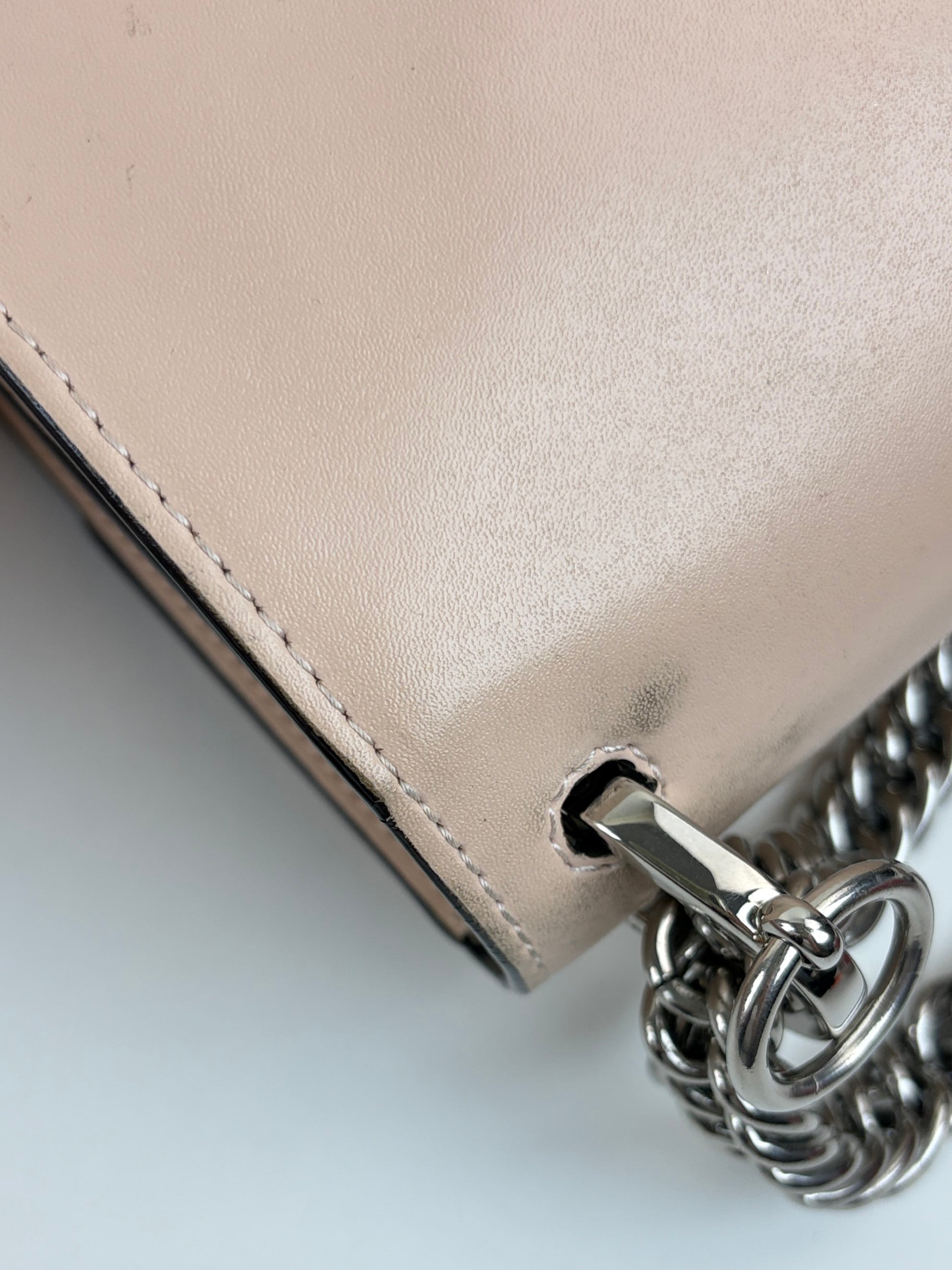 Fendi Pouder pink calfskin small kan i shoulder bag