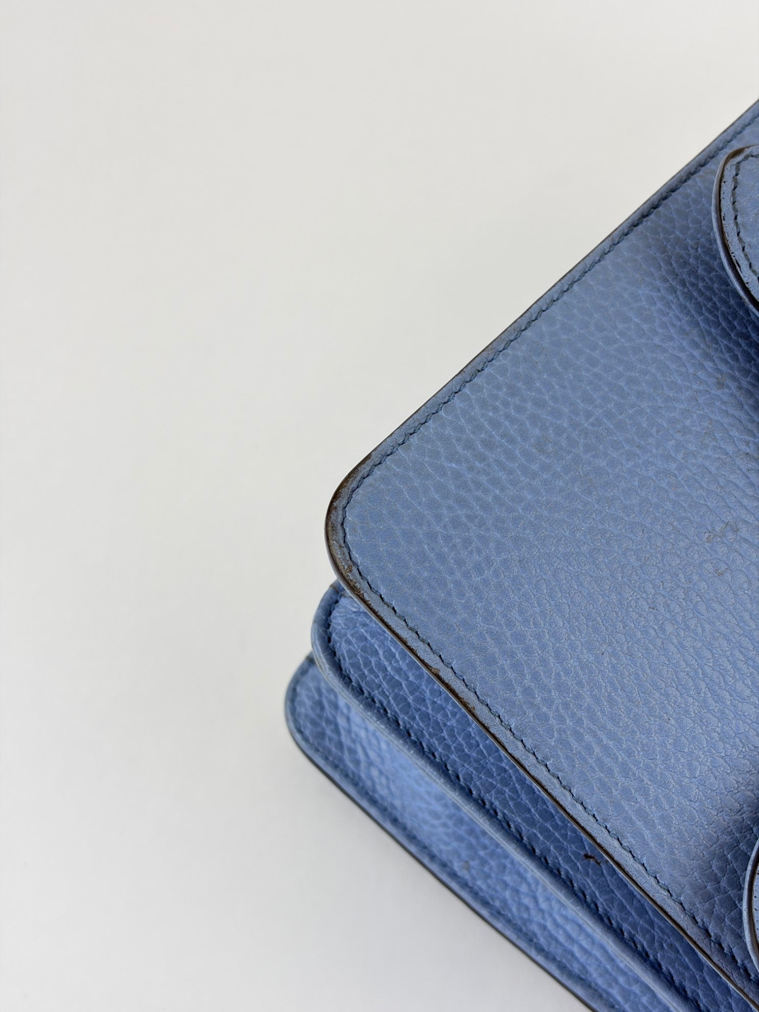 Gucci light blue dollar calfskin small Interlocking GG Bag