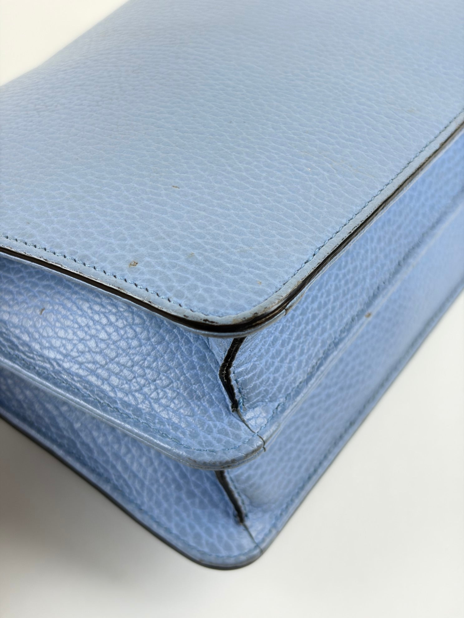 Gucci light blue dollar calfskin small Interlocking GG Bag