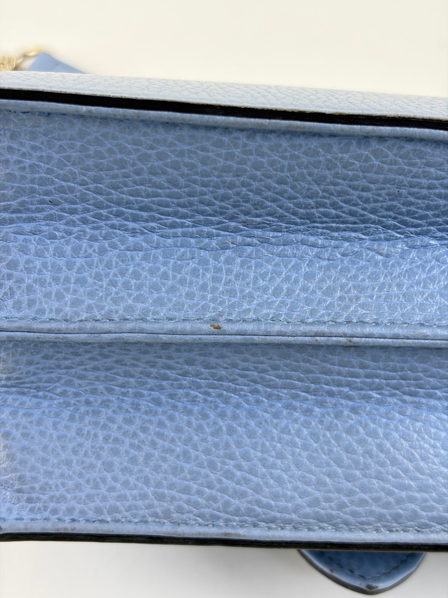 Gucci light blue dollar calfskin small Interlocking GG Bag