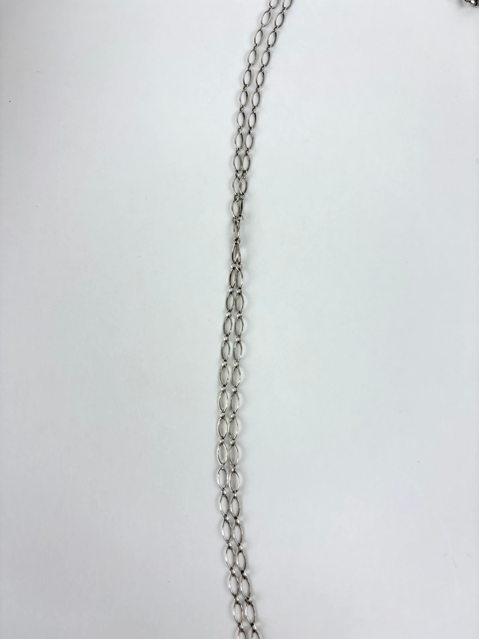 Tiffany & Co. Sterling Silver crow large key pendant necklace