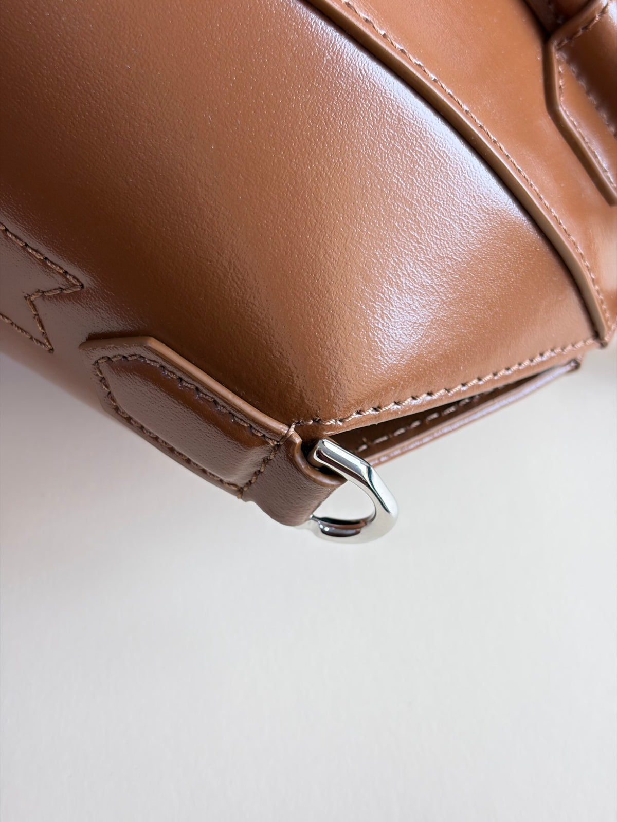 Givenchy Tan box calfskin Antigona lock Mini Bag
