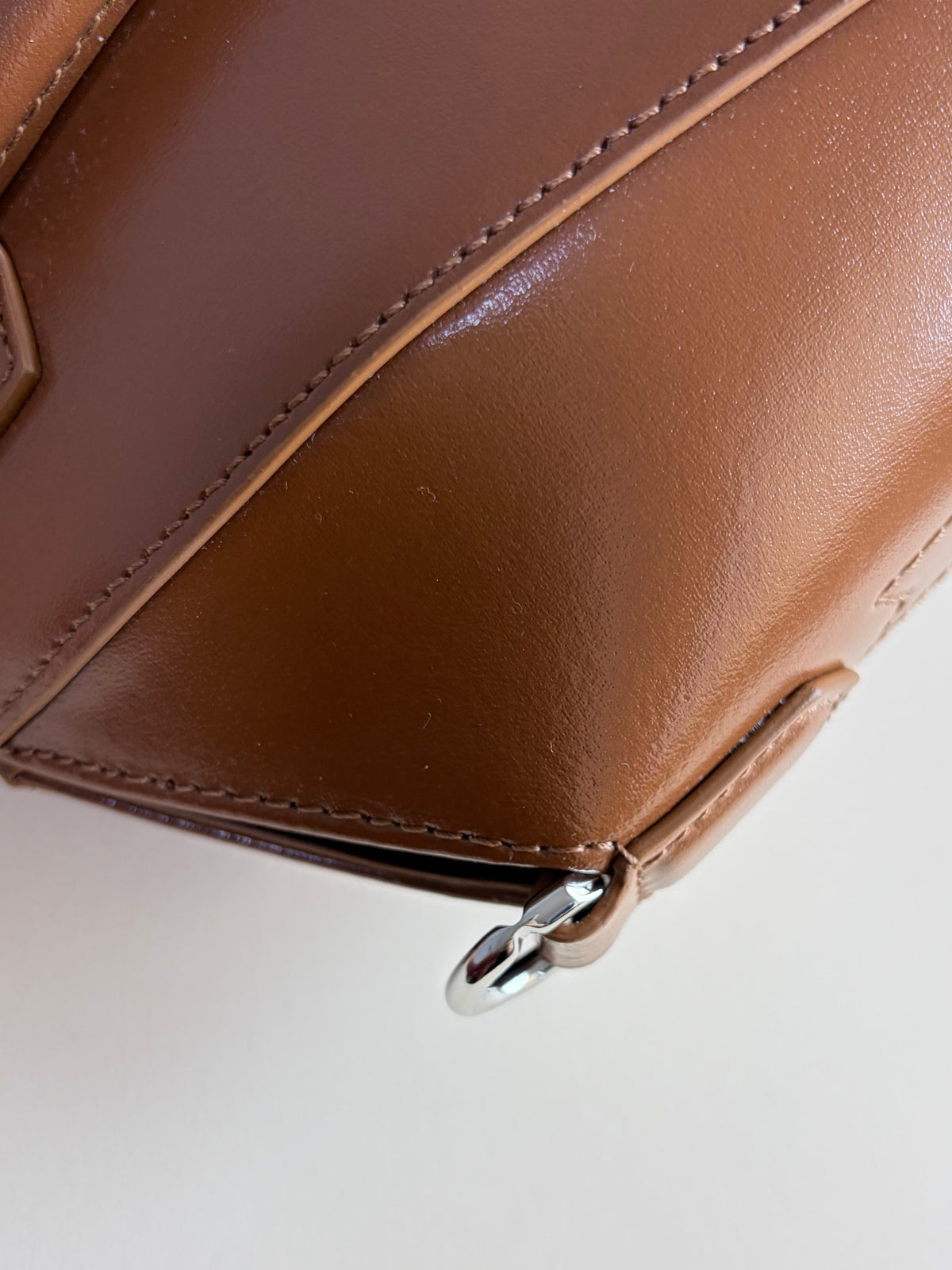 Givenchy Tan box calfskin Antigona lock Mini Bag