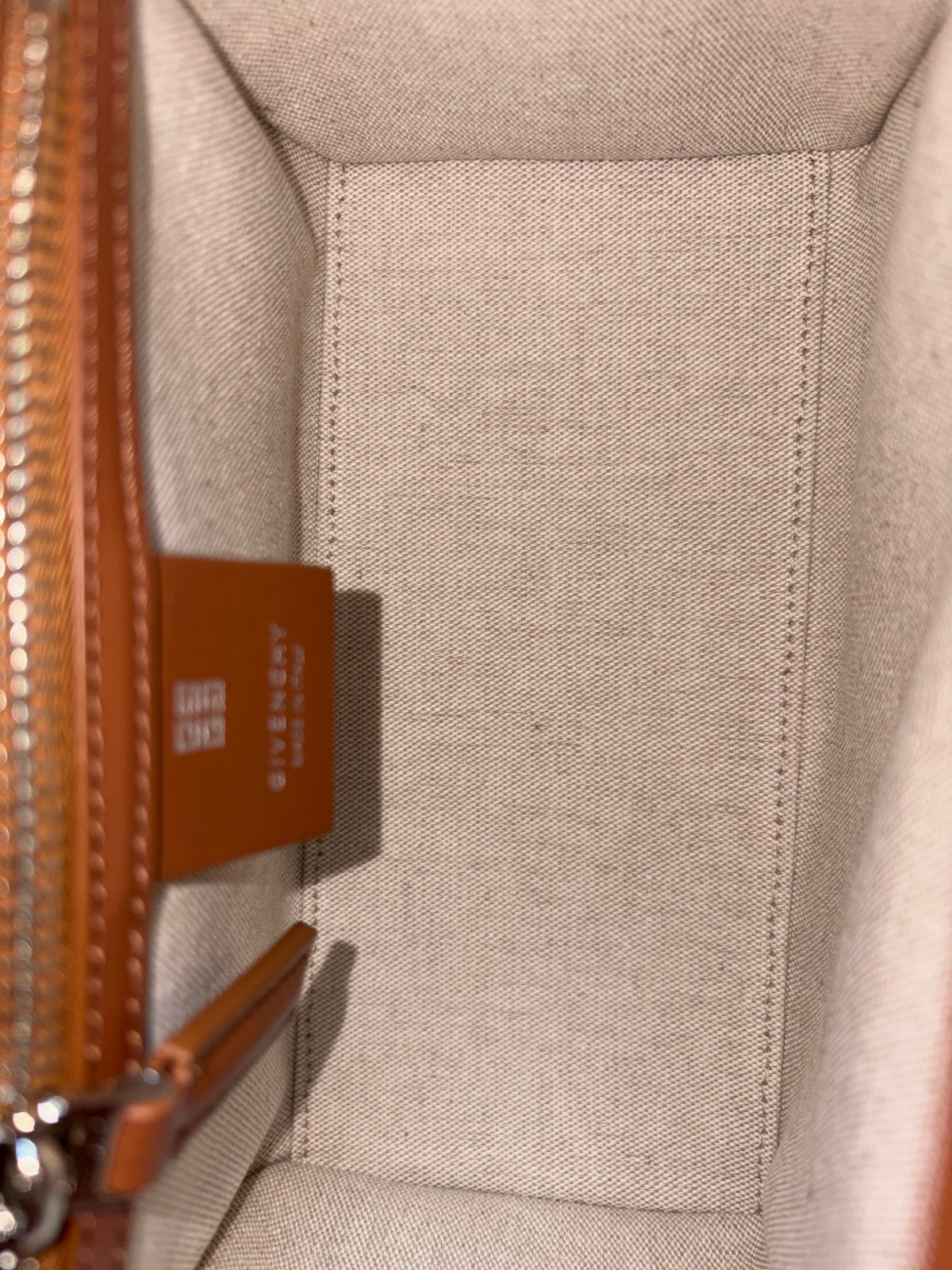 Givenchy Tan box calfskin Antigona lock Mini Bag
