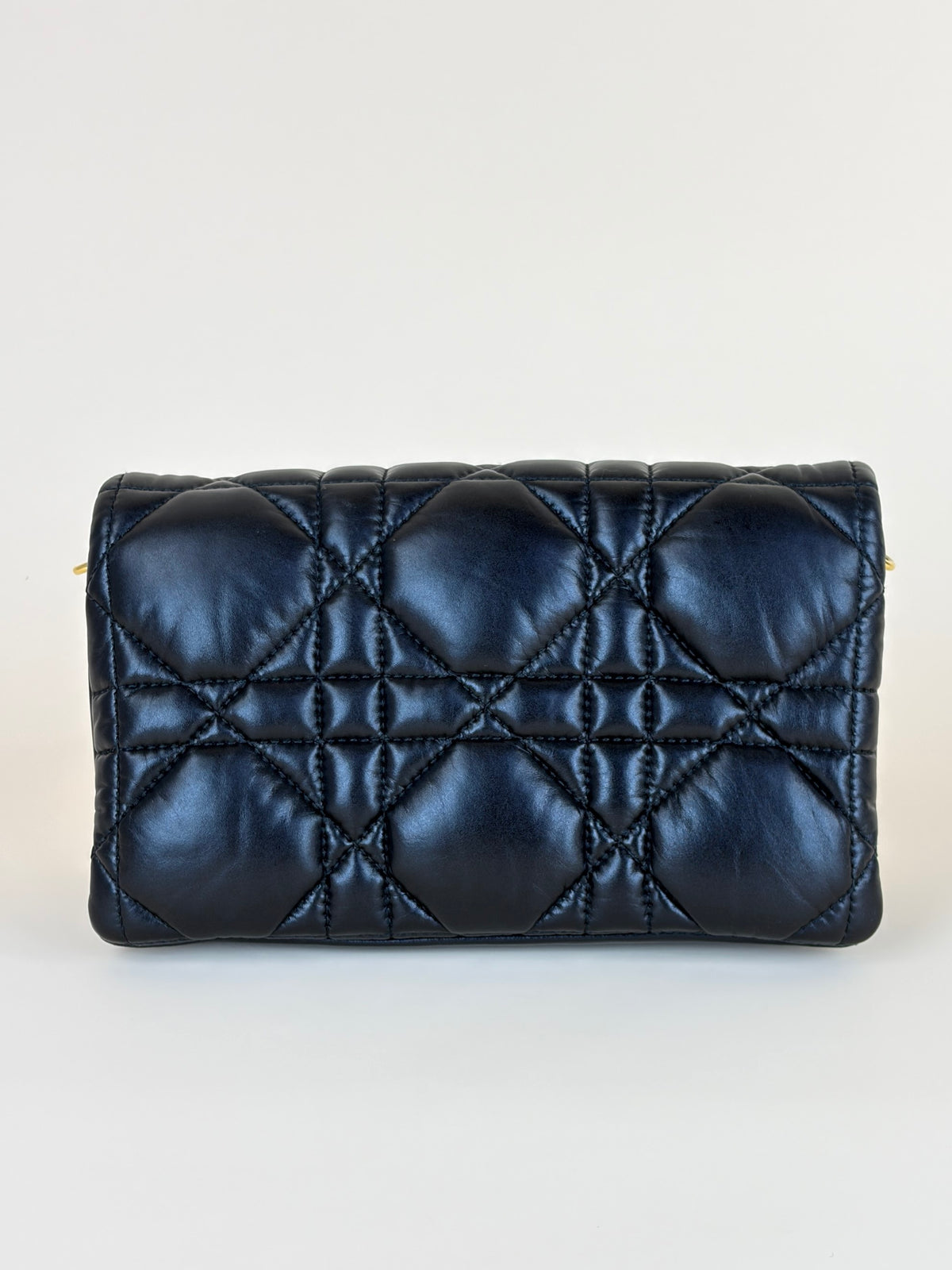 Christian Dior quilted marco cannage calfskin caro mini chain bag
