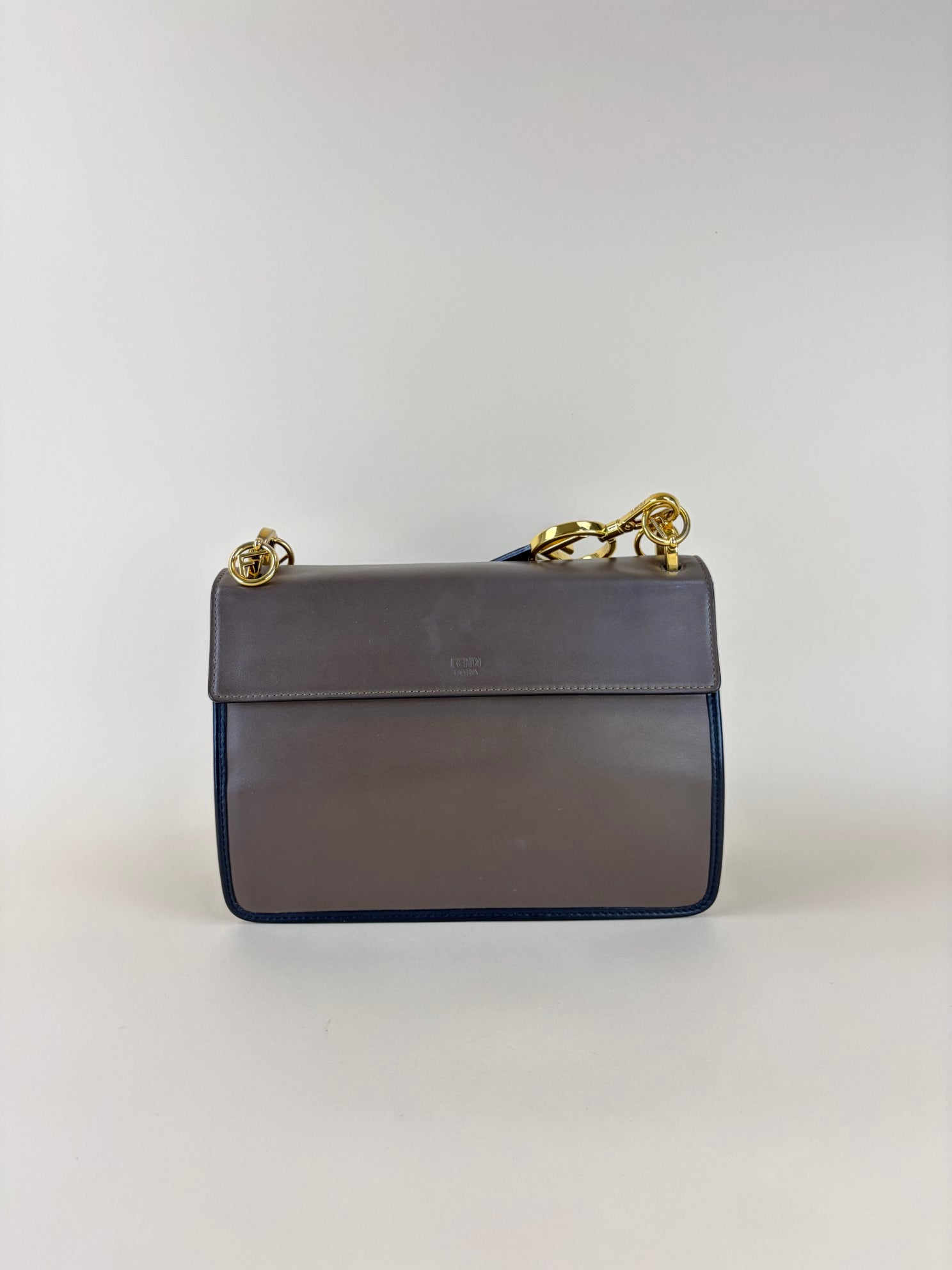 Fendi ff logo Zucca and brown Kan I