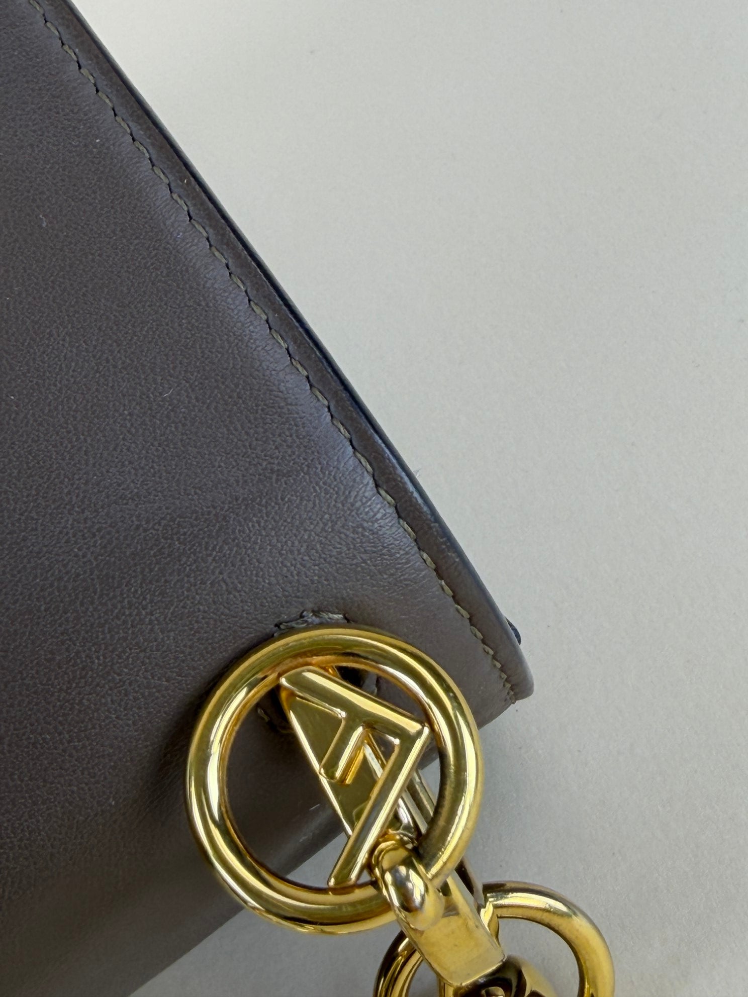 Fendi ff logo Zucca and brown Kan I