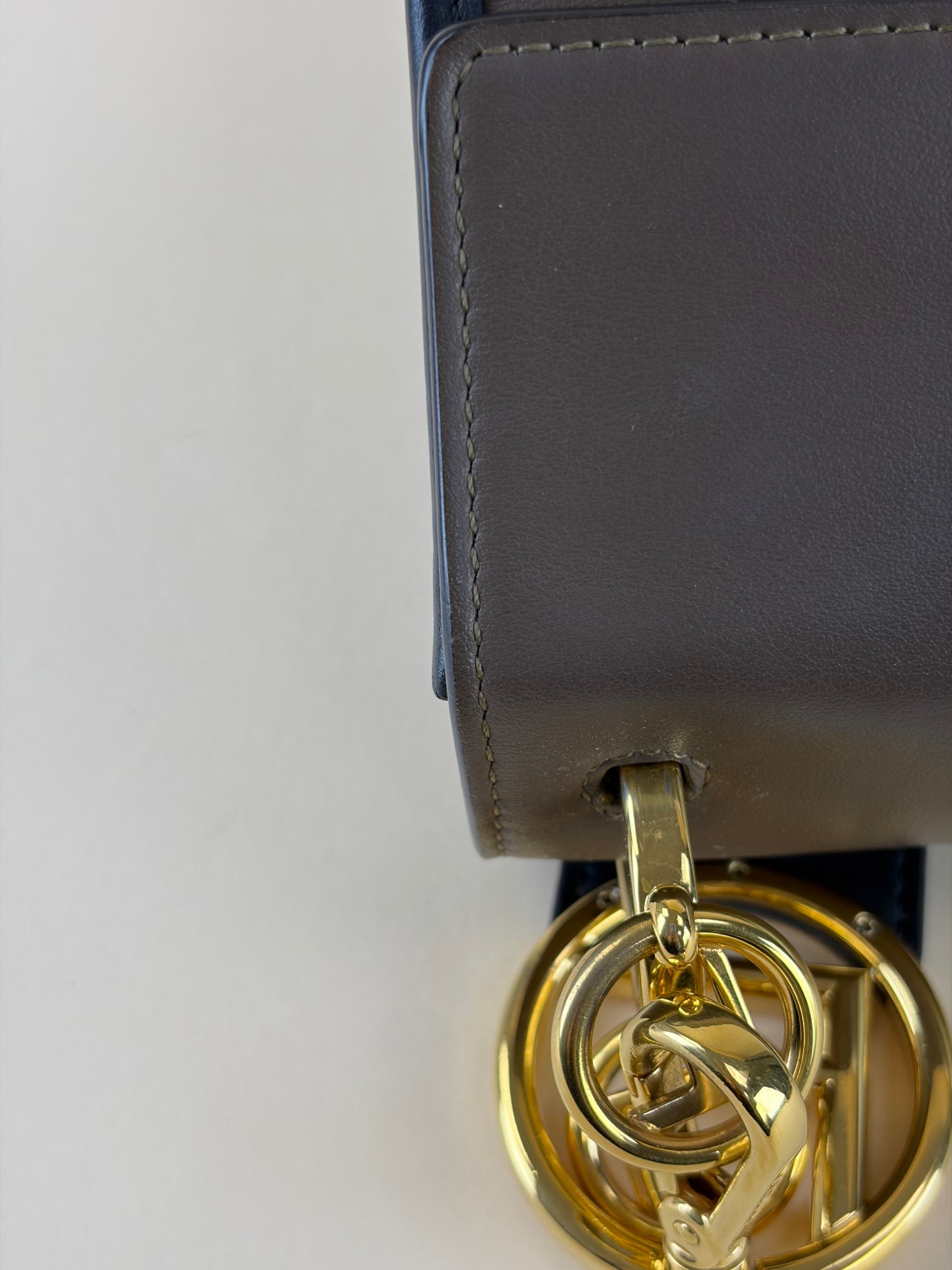 Fendi ff logo Zucca and brown Kan I