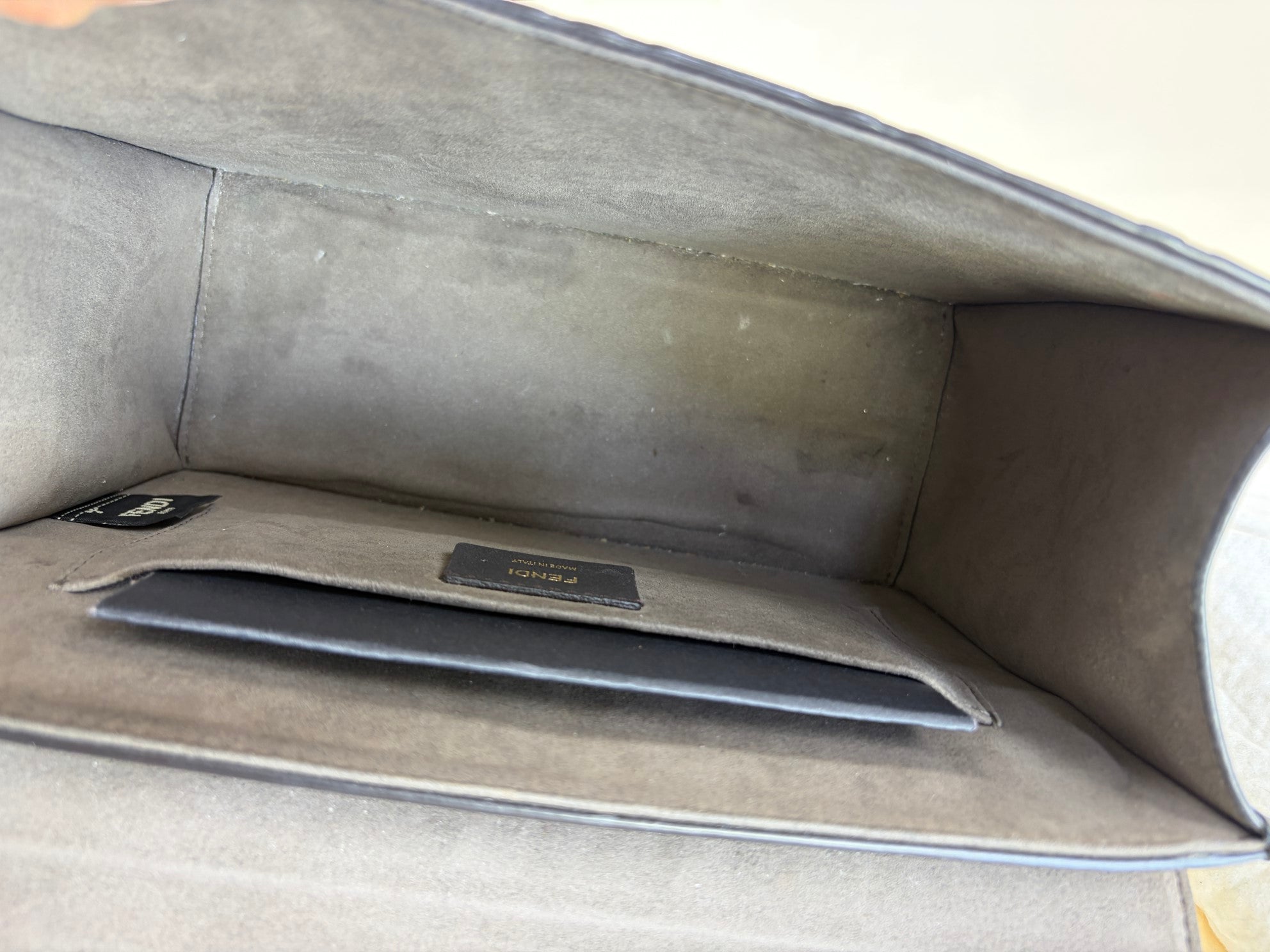 Fendi ff logo Zucca and brown Kan I