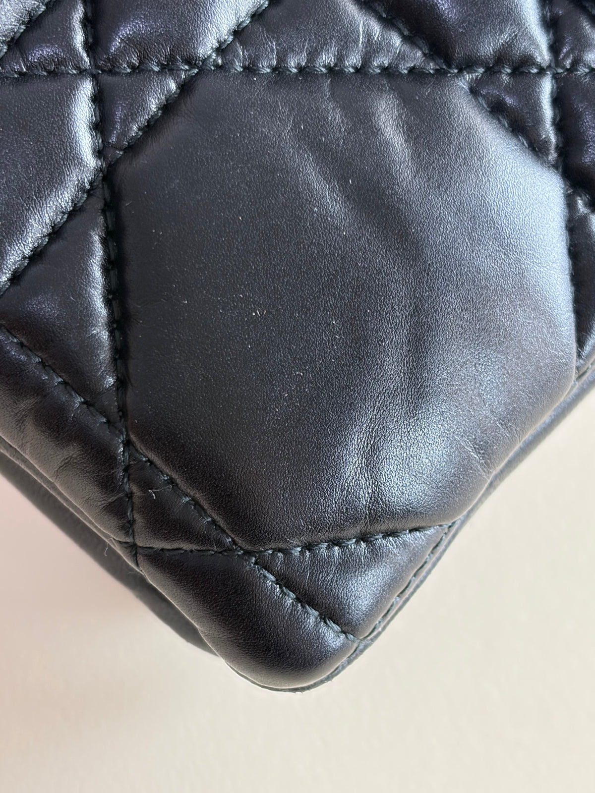 Christian Dior quilted marco cannage calfskin caro mini chain bag