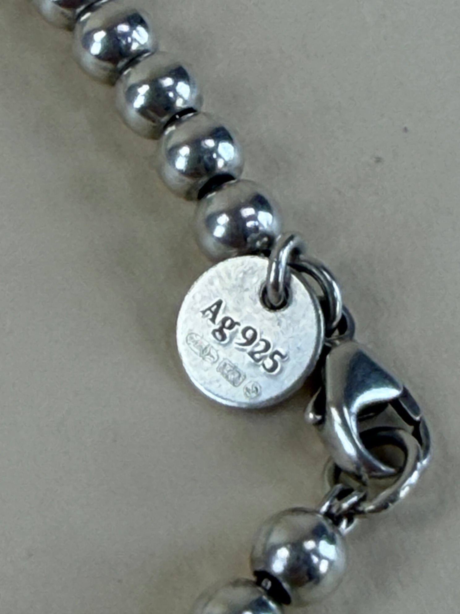 Tiffany & Co. Blue Heart Tag Bead  medium  Bracelet