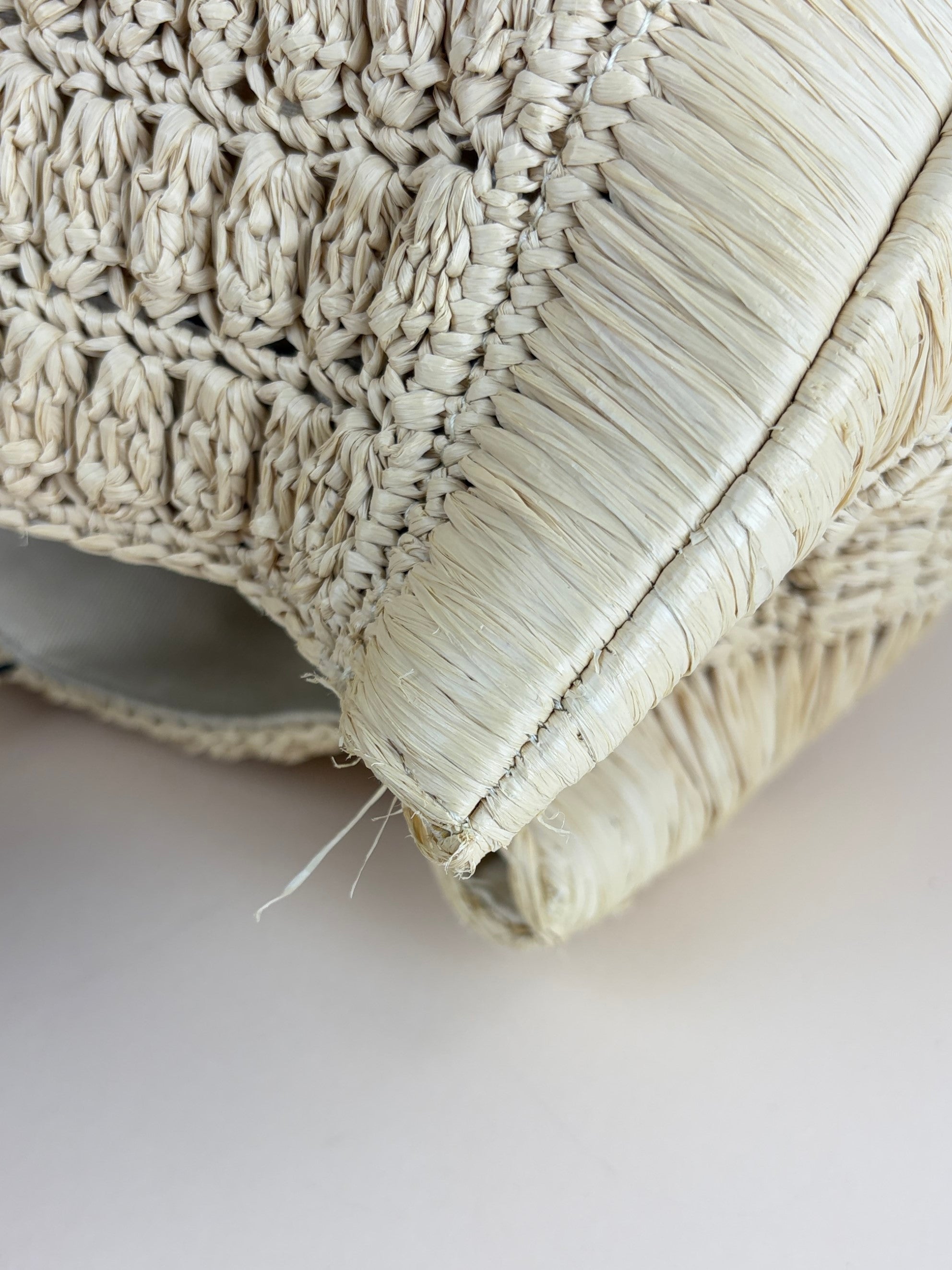 Valentino garavani natural beige raffia supervene in it tote bag