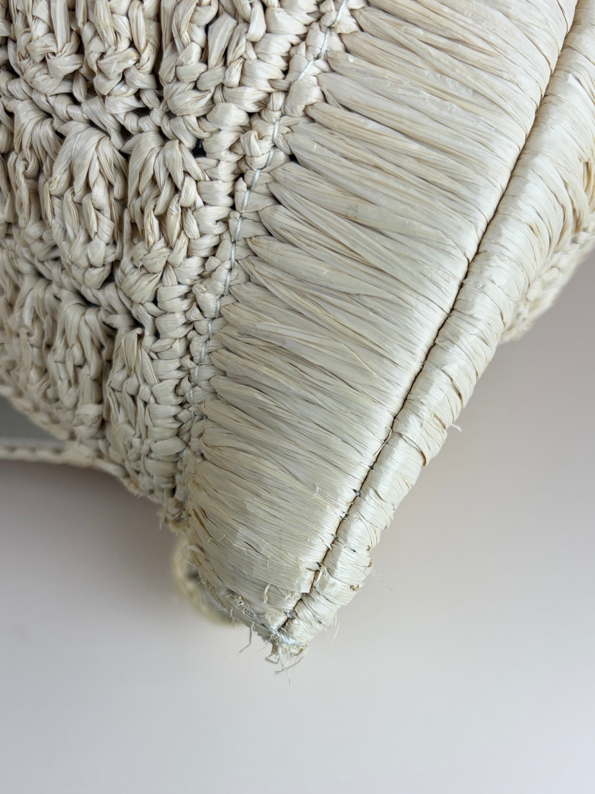 Valentino garavani natural beige raffia supervene in it tote bag