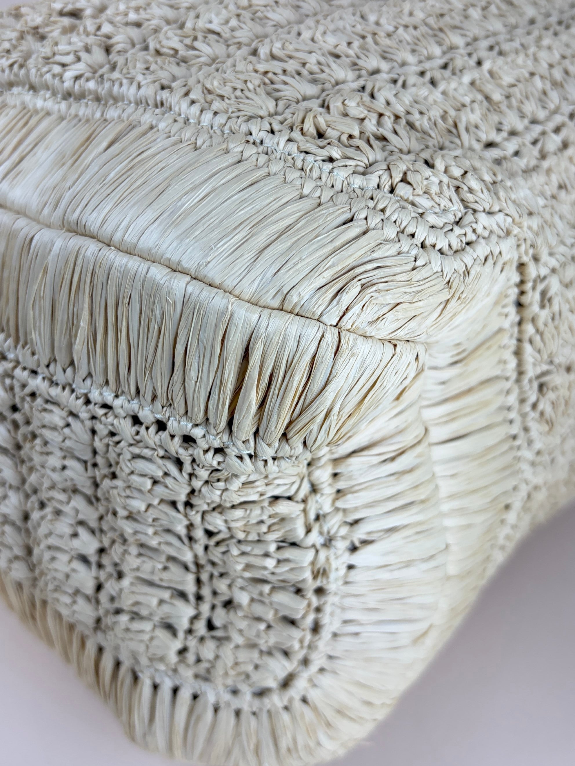 Valentino garavani natural beige raffia supervene in it tote bag