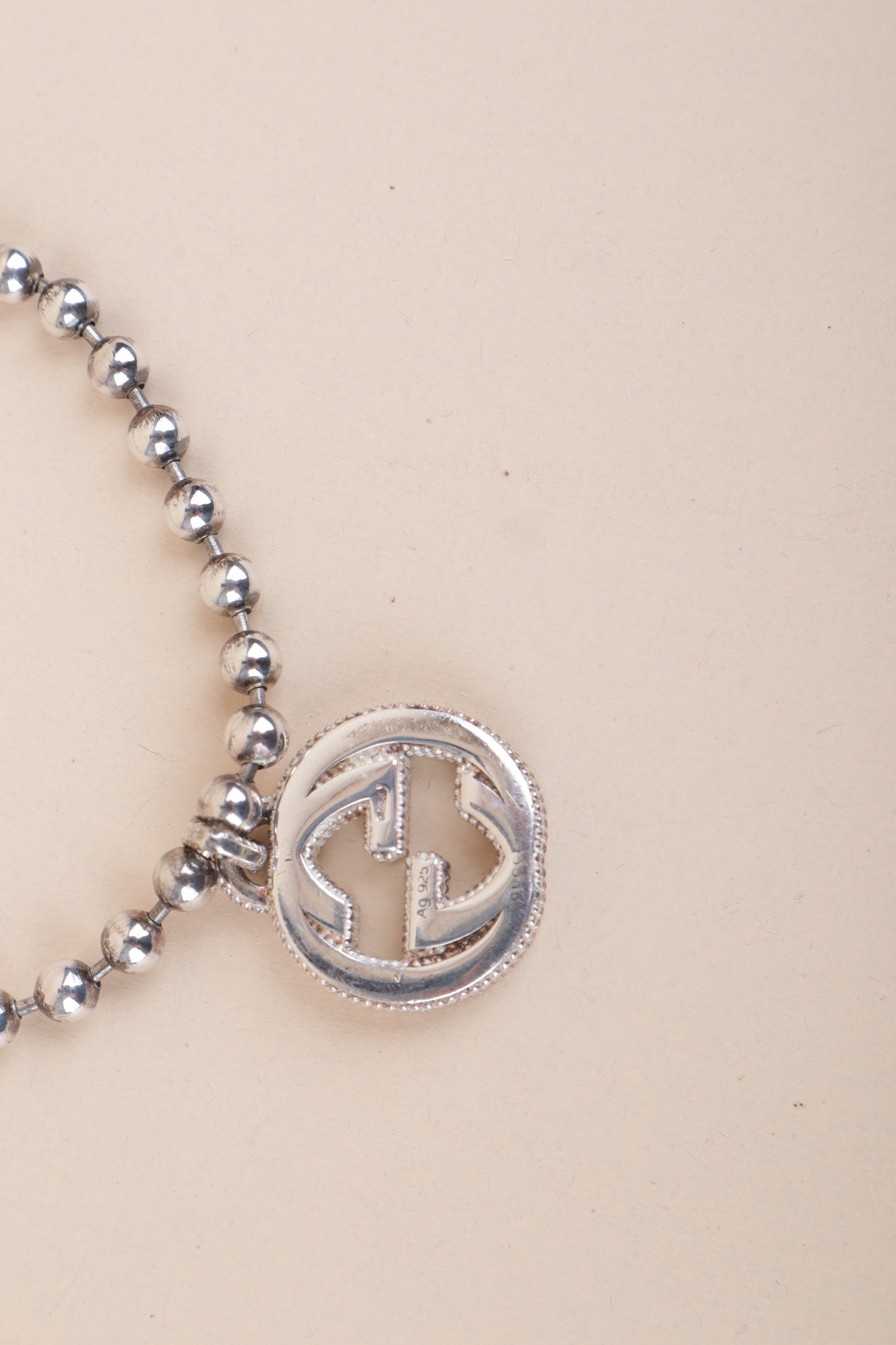 Gucci Silver Interlocking Bracelet