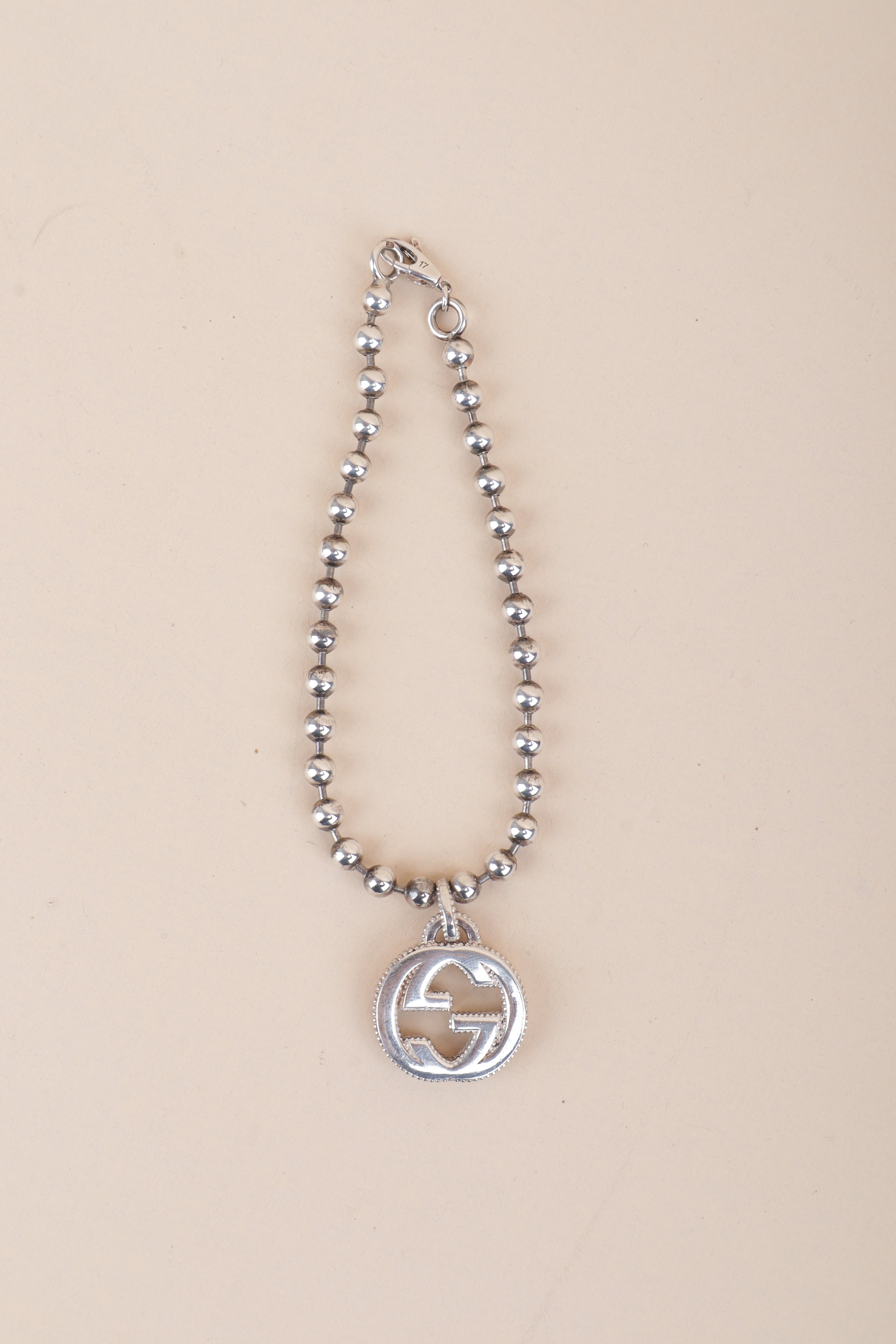 Gucci Silver Interlocking Bracelet