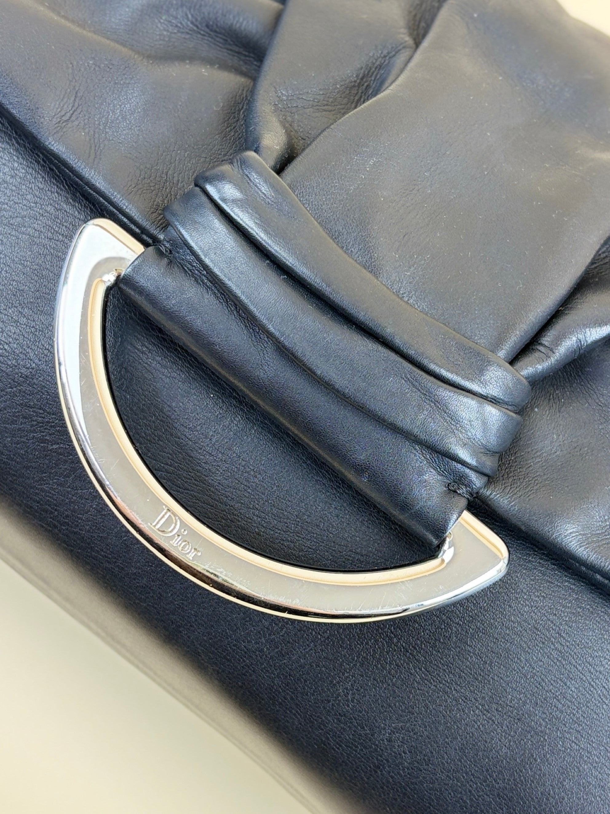 Christian Dior Black Demi Lune Small Shoulder Bag