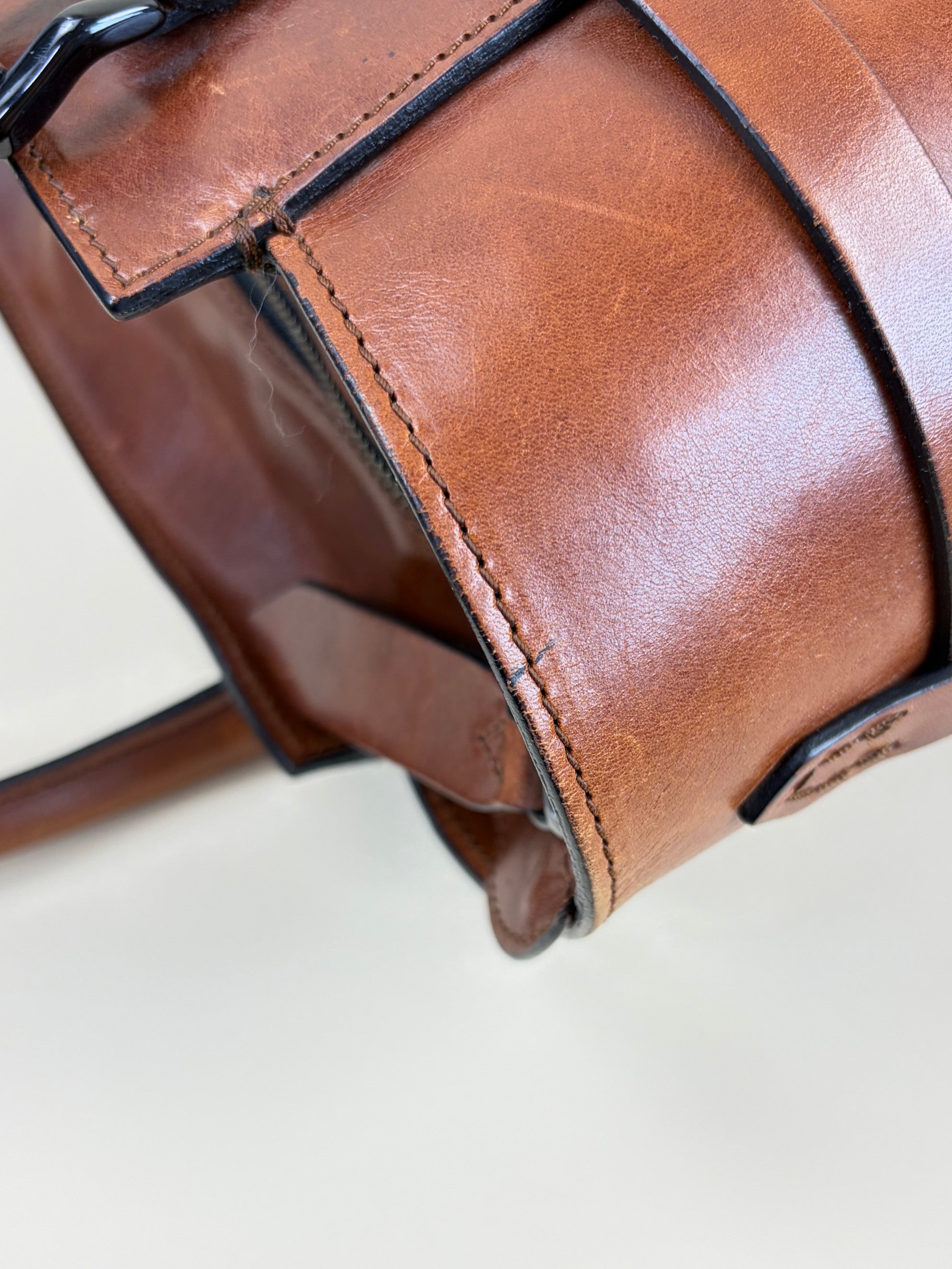 Burberry Brown Bridle House Check Tote Bag