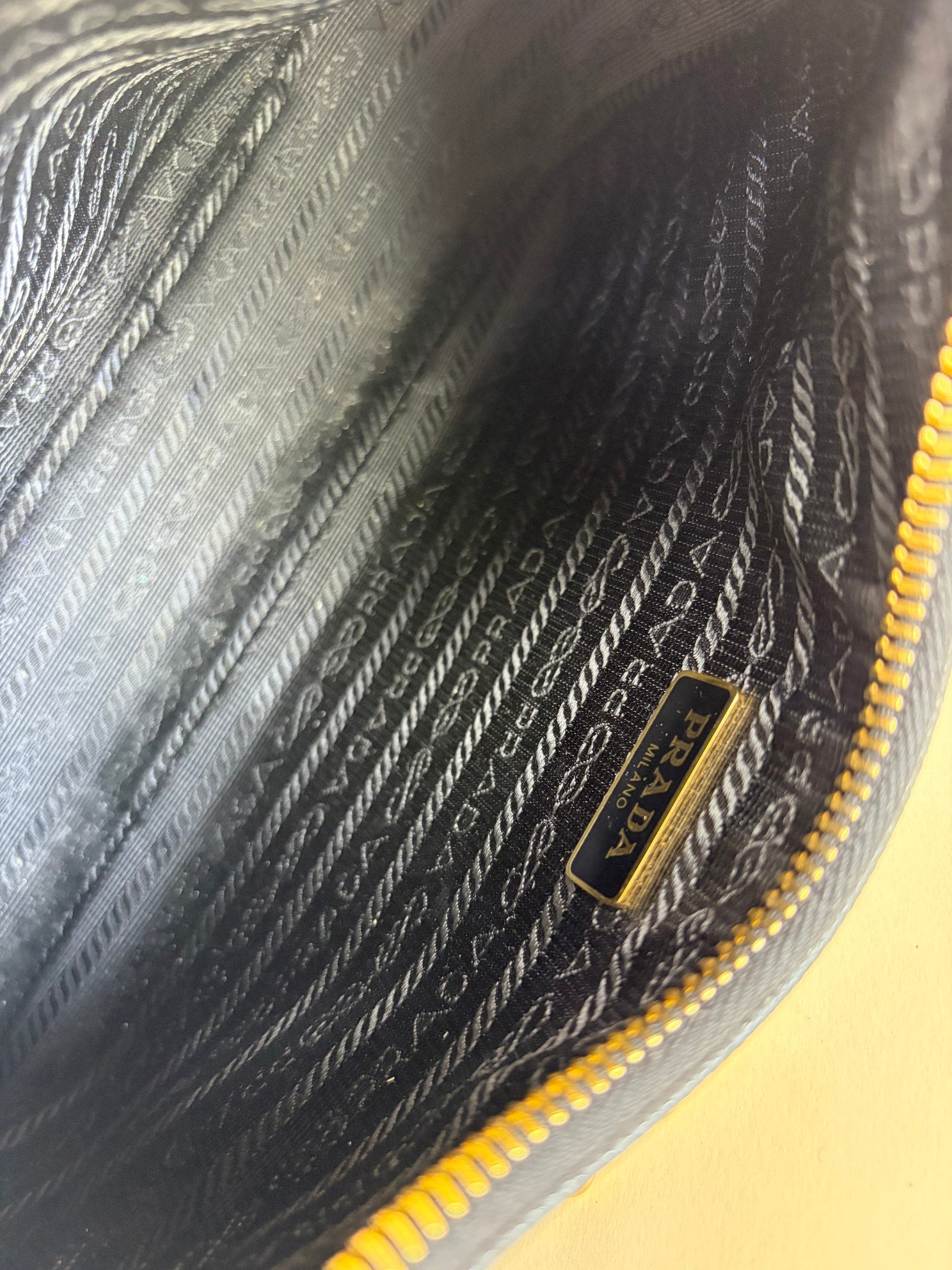 Prada Black Re-Edition 2005 Crossbody Bag with Chain