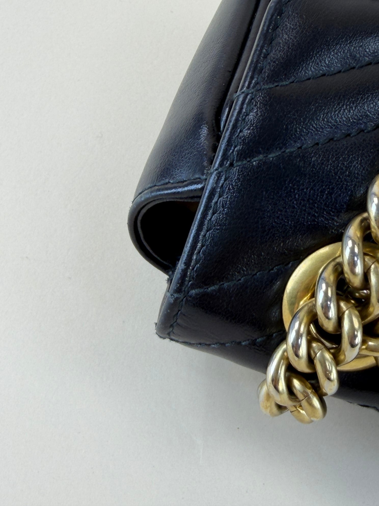 Gucci Black GG Marmont Small Shoulder Bag