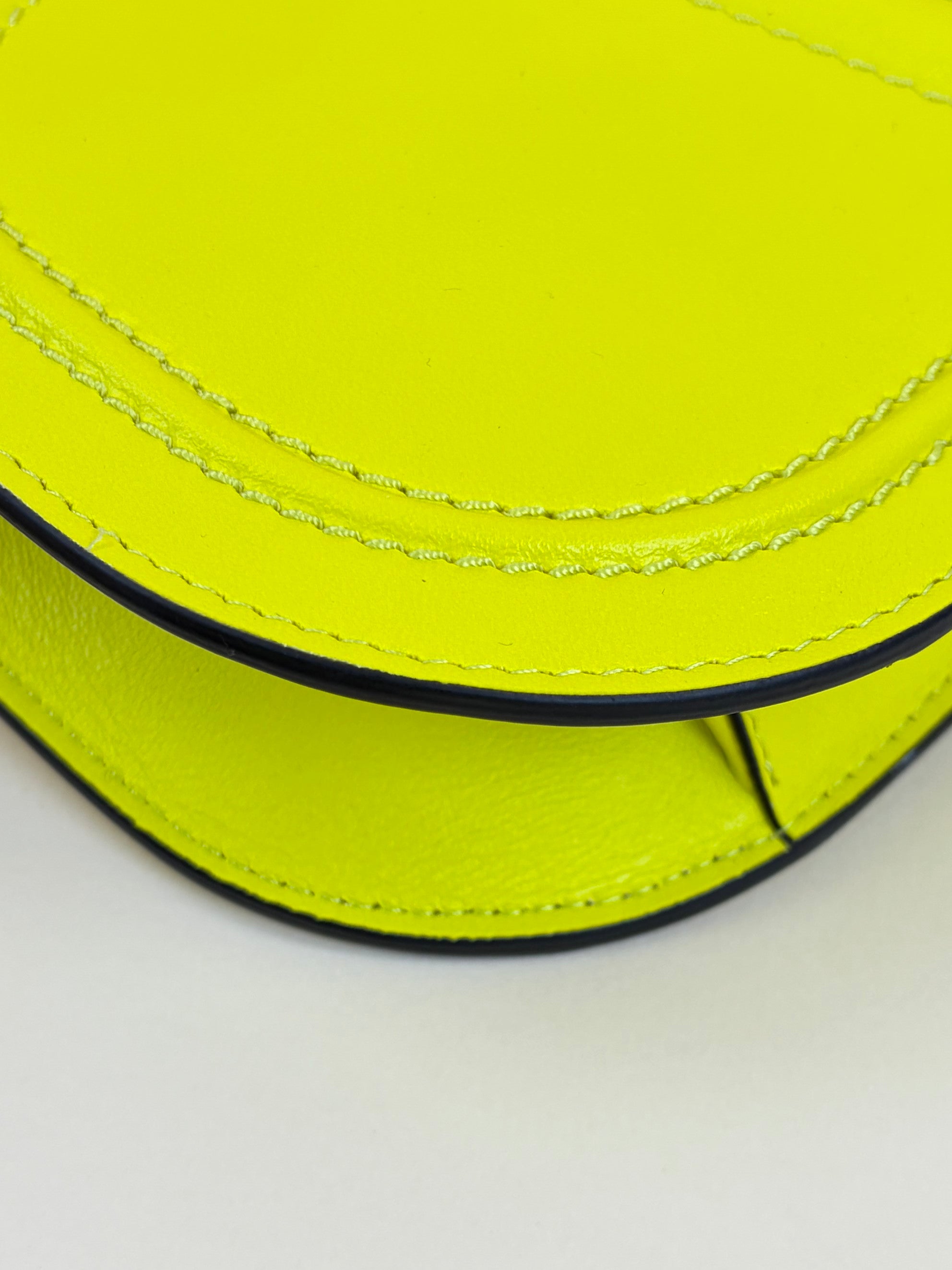 Valentino Yellow Signature V Logo Walk Clutch