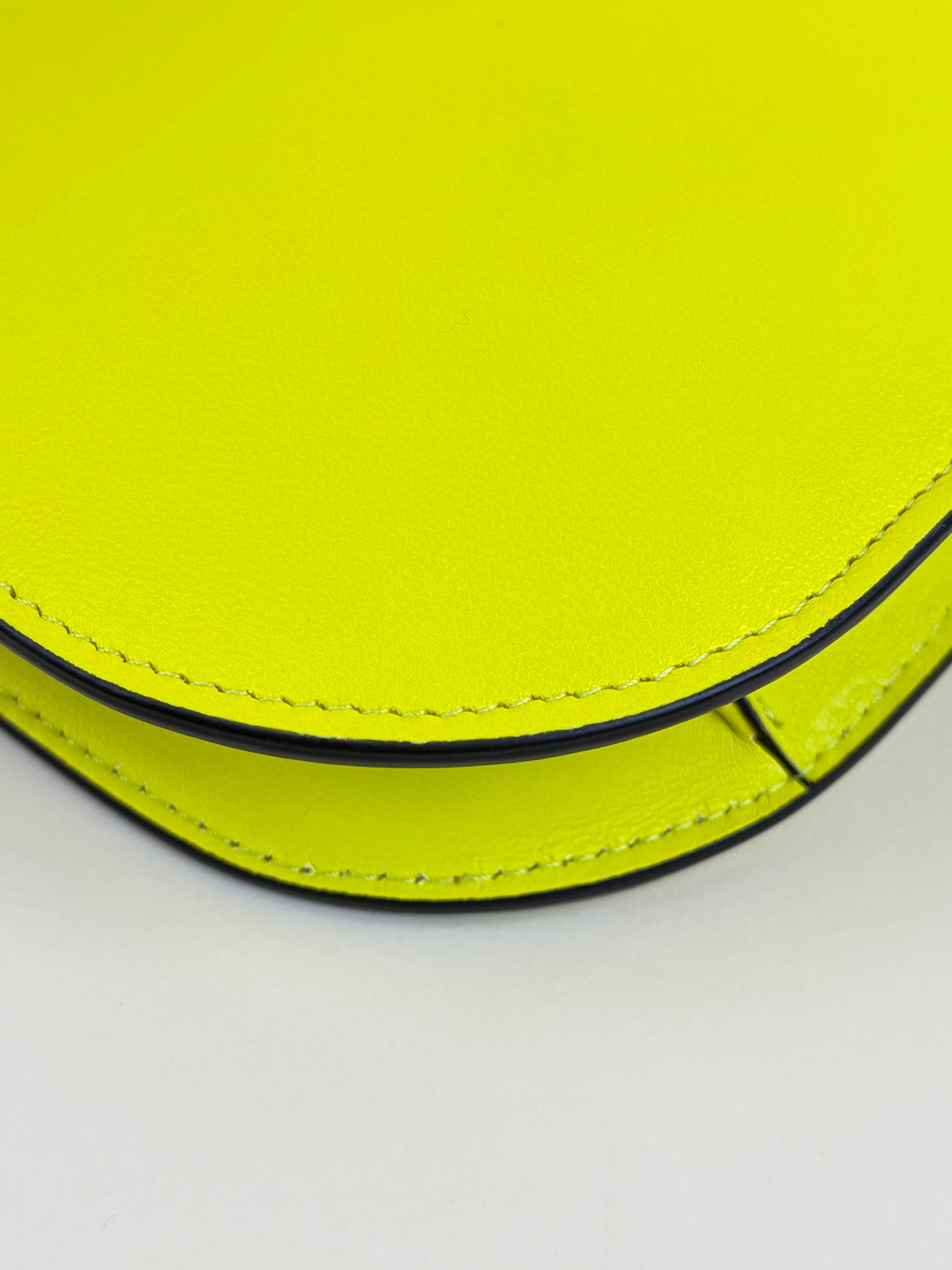 Valentino Yellow Signature V Logo Walk Clutch