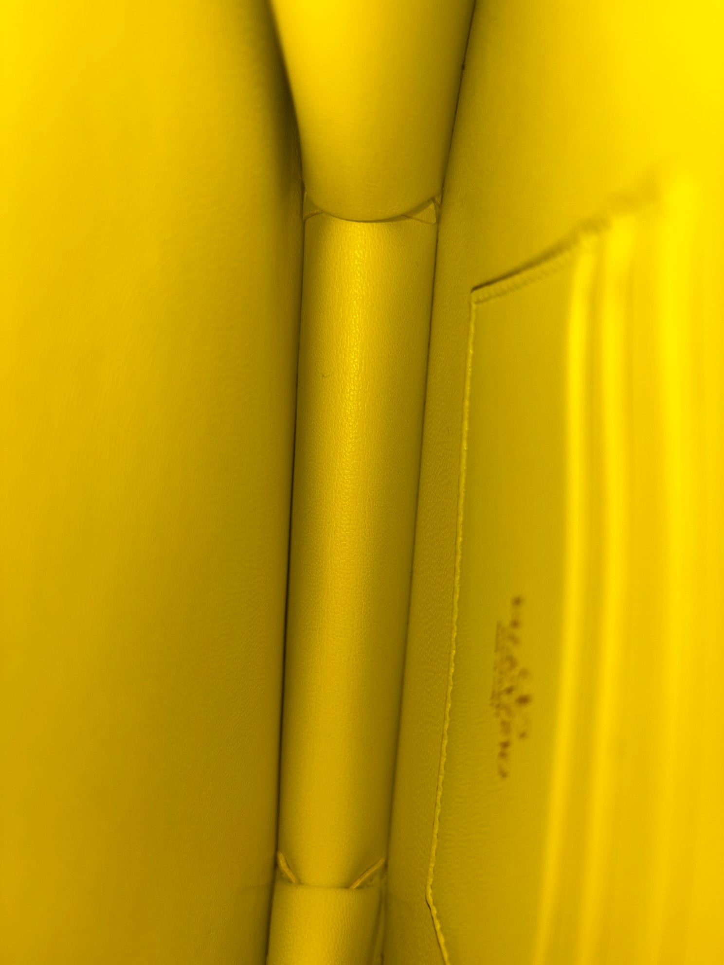 Valentino Yellow Signature V Logo Walk Clutch